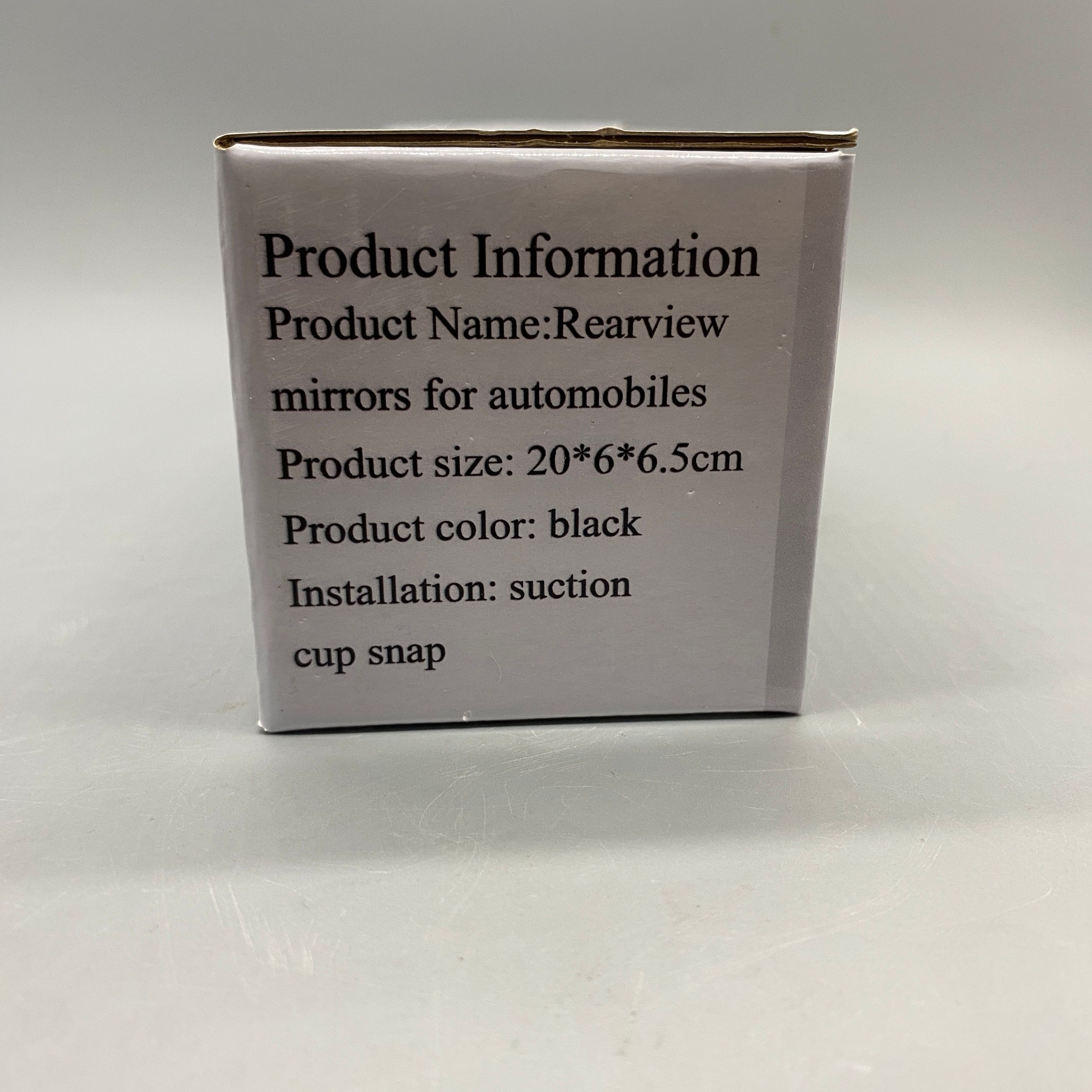 Bestbuy Rearview Mirror for Automobiles – Suction Cup Mount, 20x6x6.5cm, Black, Easy Installation Car Mirror