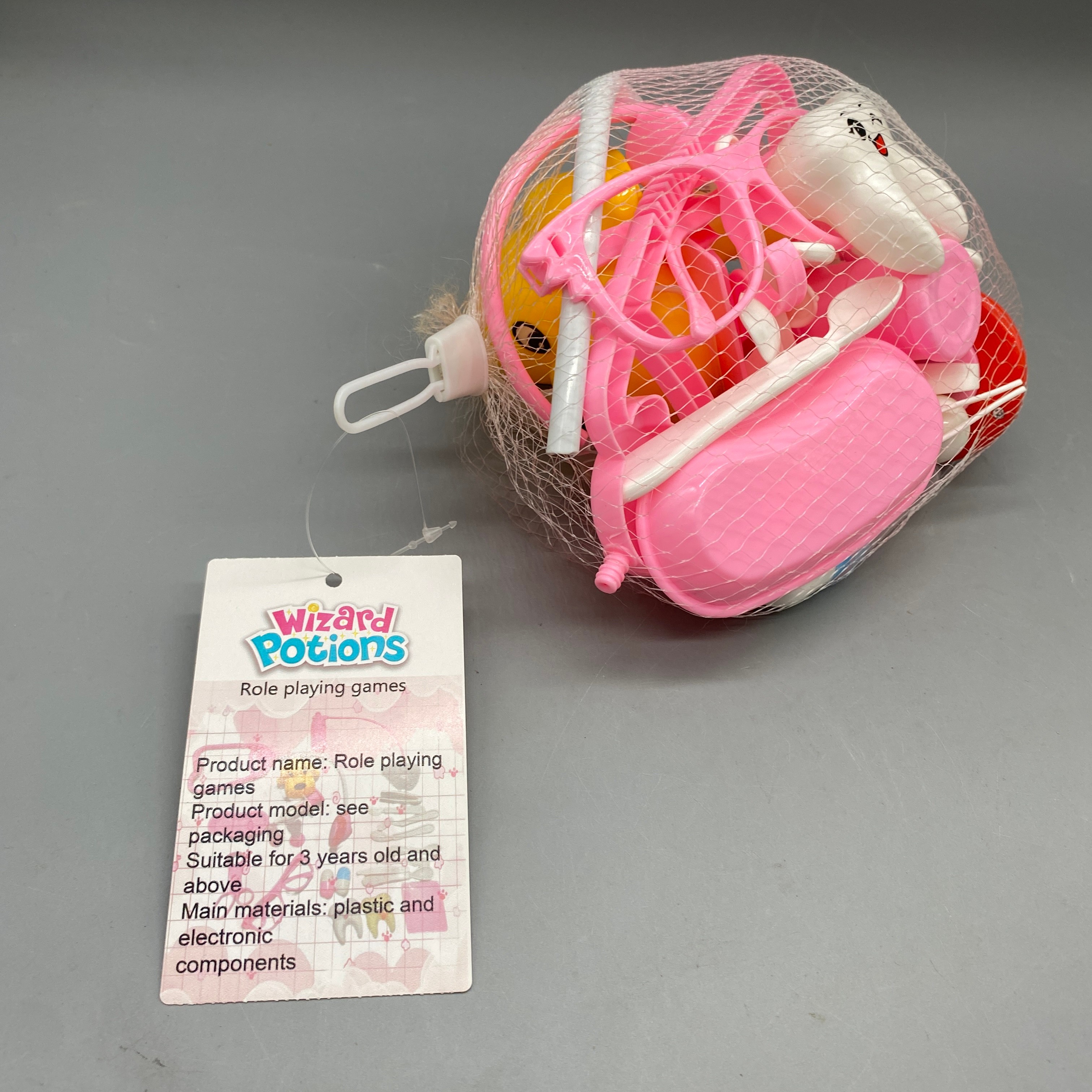 Wizard Potions Role Playing Games, 24-Piece Set for Ages 3+, Plastic & Electronic Materials