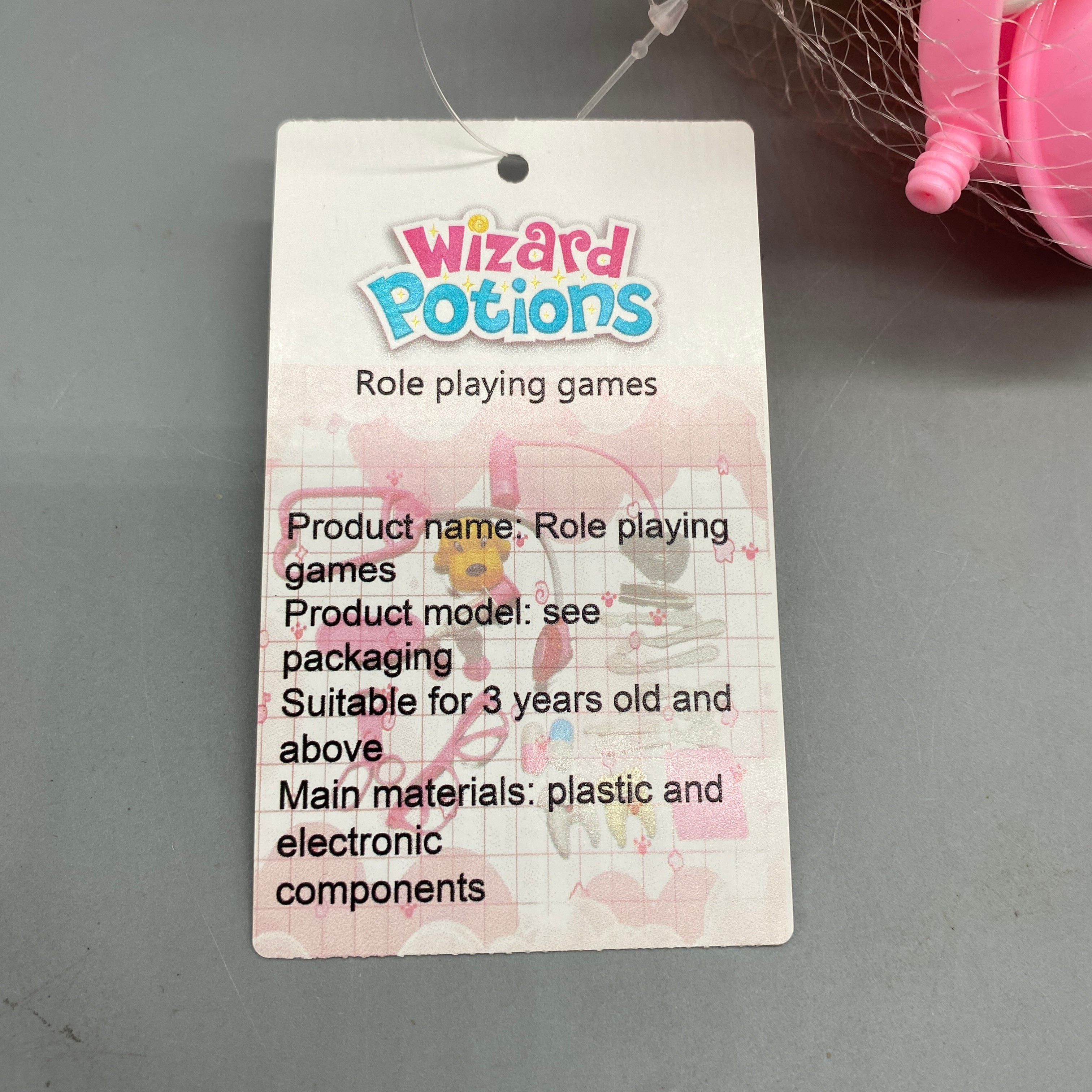 Wizard Potions Role Playing Games, 24-Piece Set for Ages 3+, Plastic & Electronic Materials