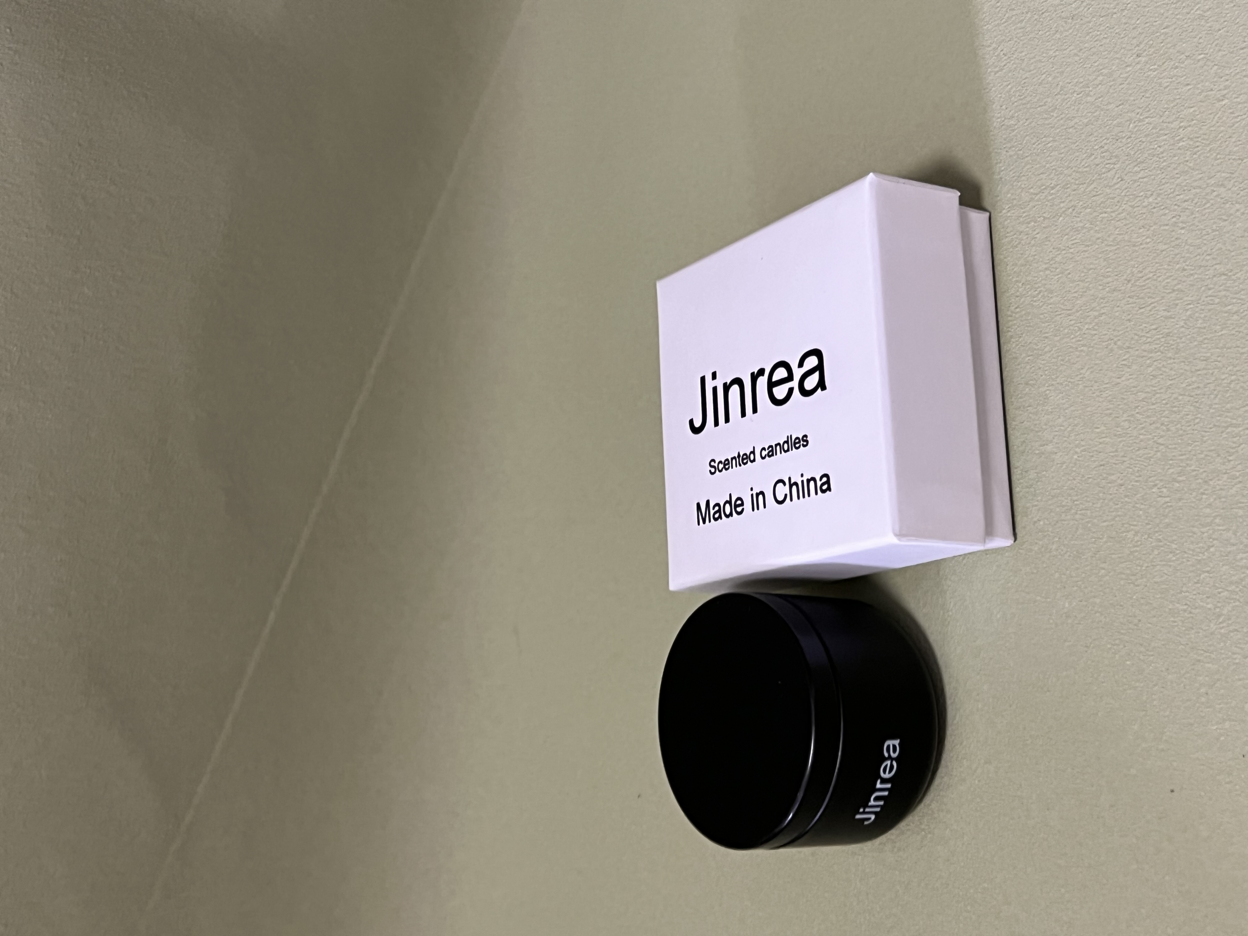 Jinrea Scented Candle in Tin Jar, 80g Natural Soy Wax Aromatherapy Candle, Long-Lasting & Calming Fragrance for Home, Office, or Gift Use