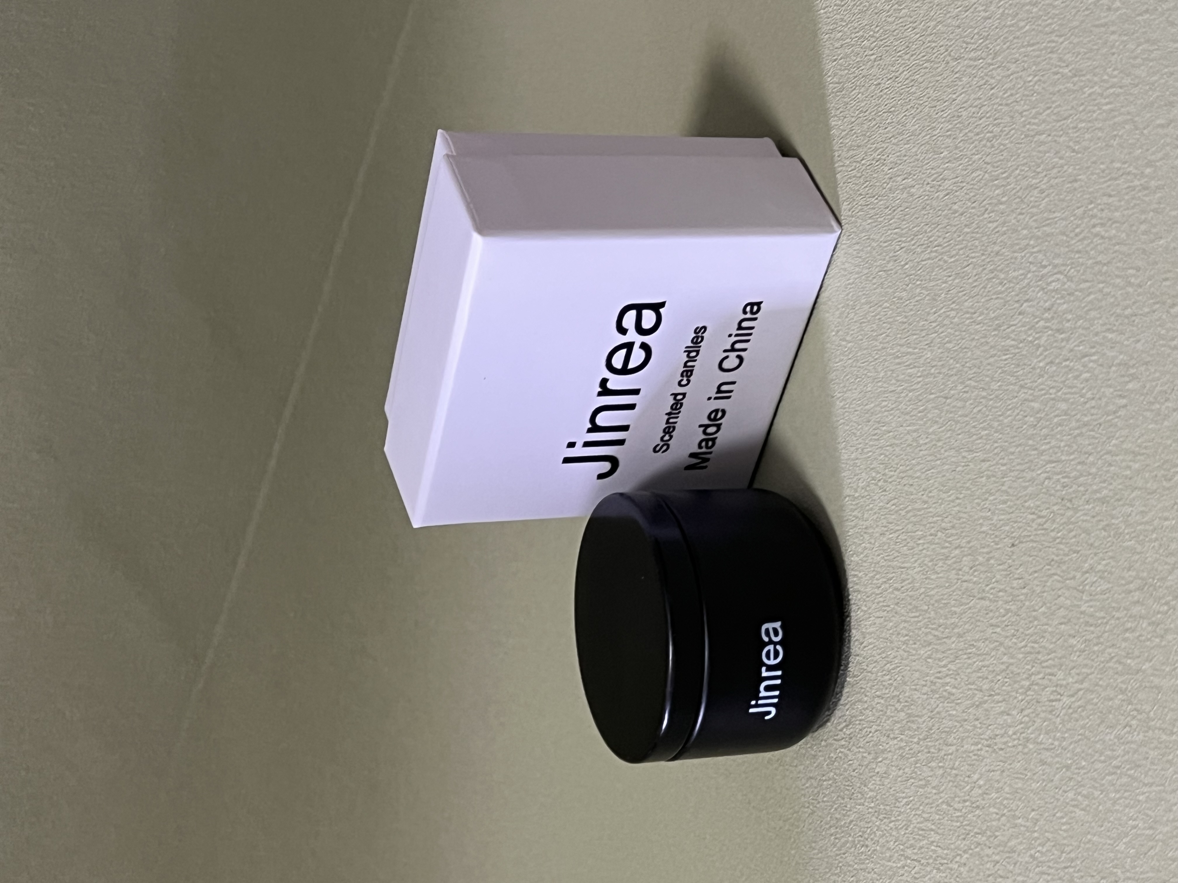 Jinrea Scented Candle in Tin Jar, 80g Natural Soy Wax Aromatherapy Candle, Long-Lasting & Calming Fragrance for Home, Office, or Gift Use