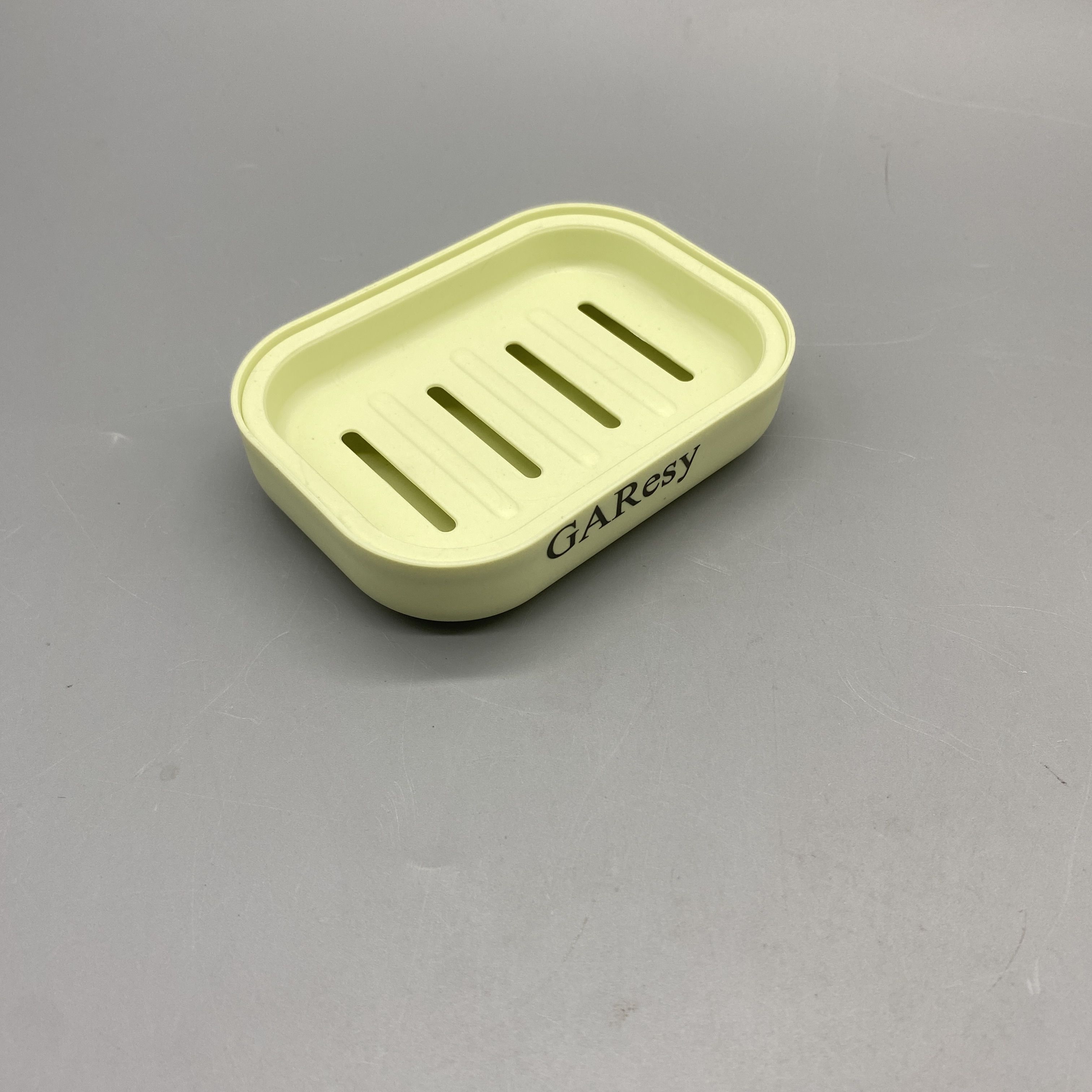 GAResy Soap Holders, Dual-Layer Design, Drainage Ventilation, Non-Slip, Green, 10.7×7.7×2.5cm, PP Material, 58g