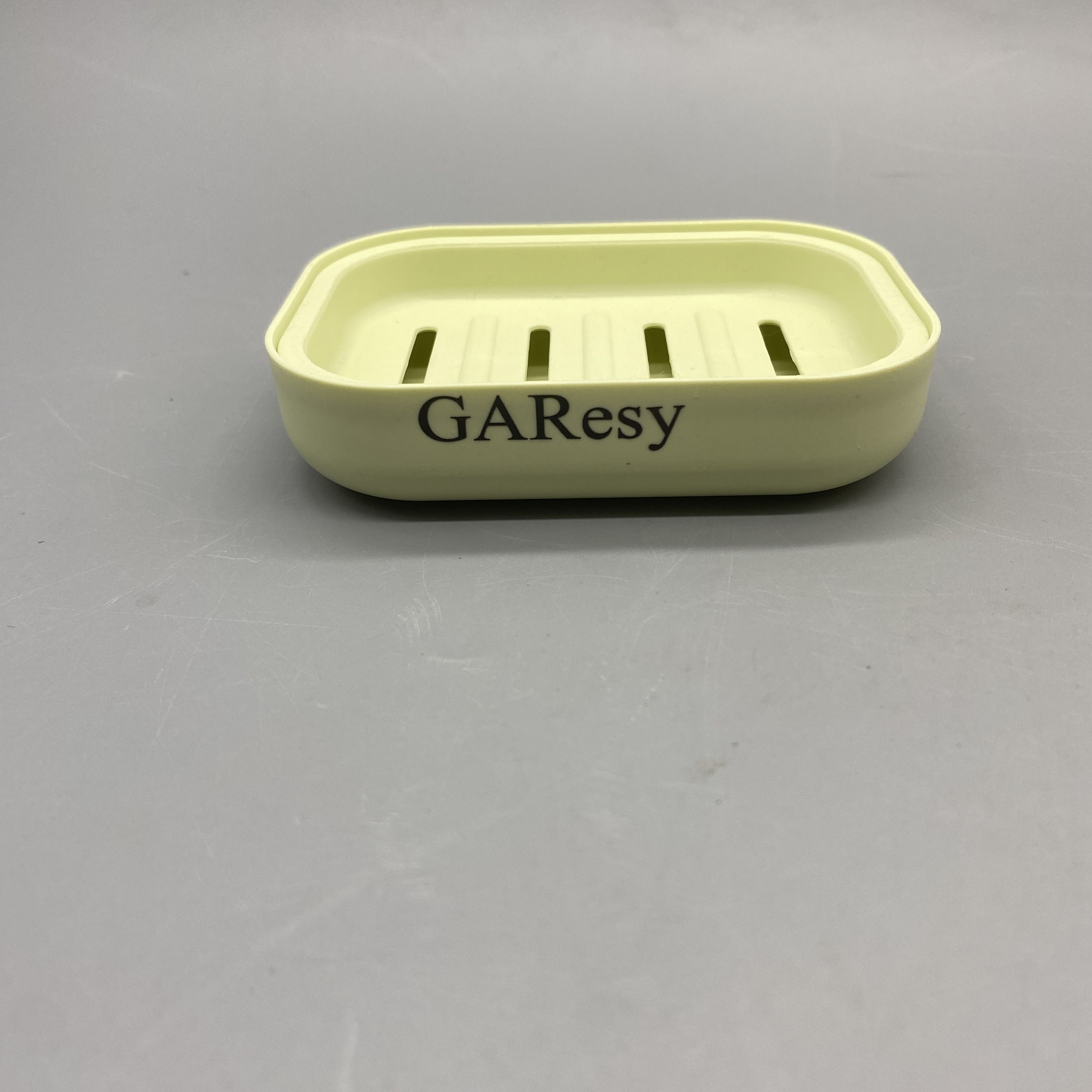 GAResy Soap Holders, Dual-Layer Design, Drainage Ventilation, Non-Slip, Green, 10.7×7.7×2.5cm, PP Material, 58g