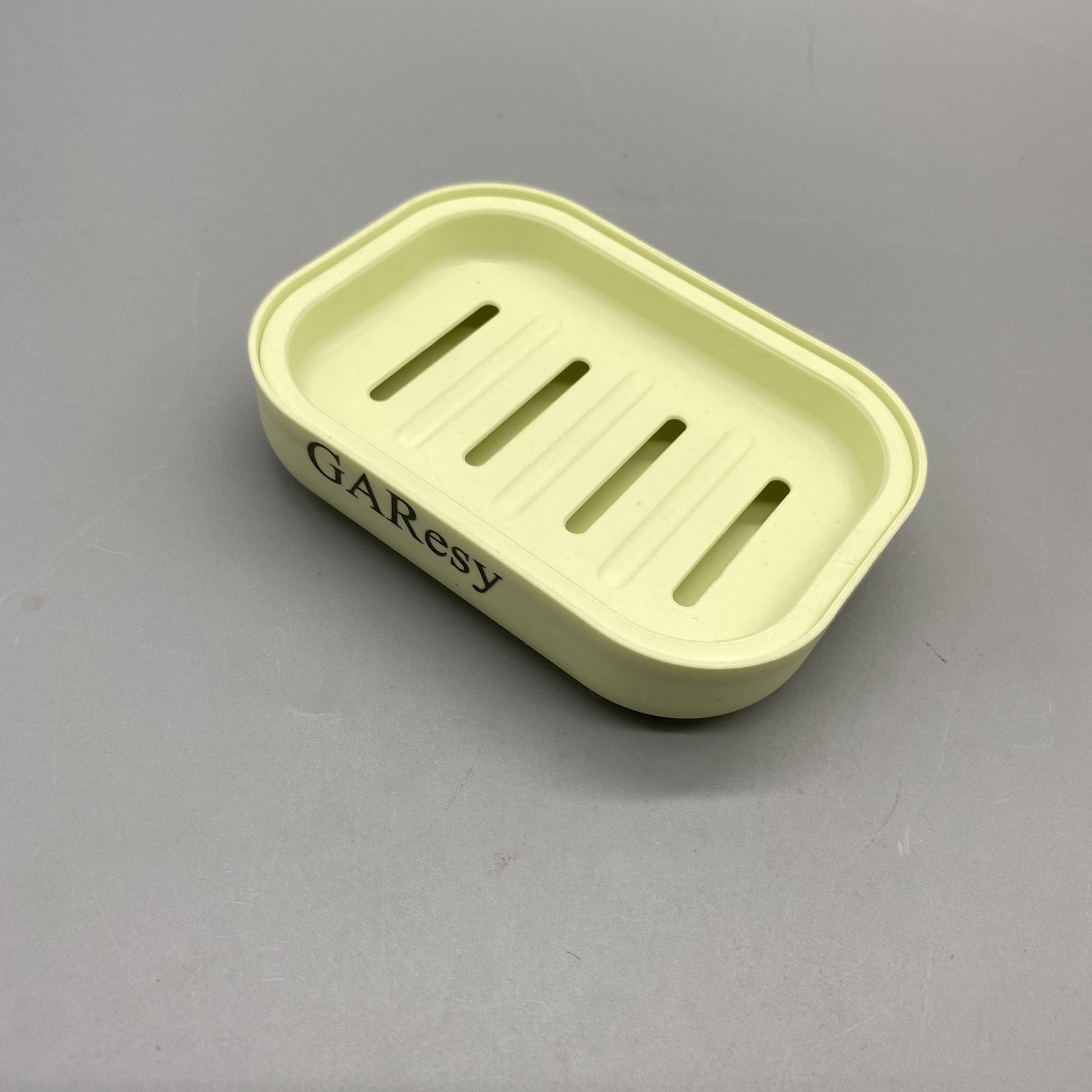 GAResy Soap Holders, Dual-Layer Design, Drainage Ventilation, Non-Slip, Green, 10.7×7.7×2.5cm, PP Material, 58g