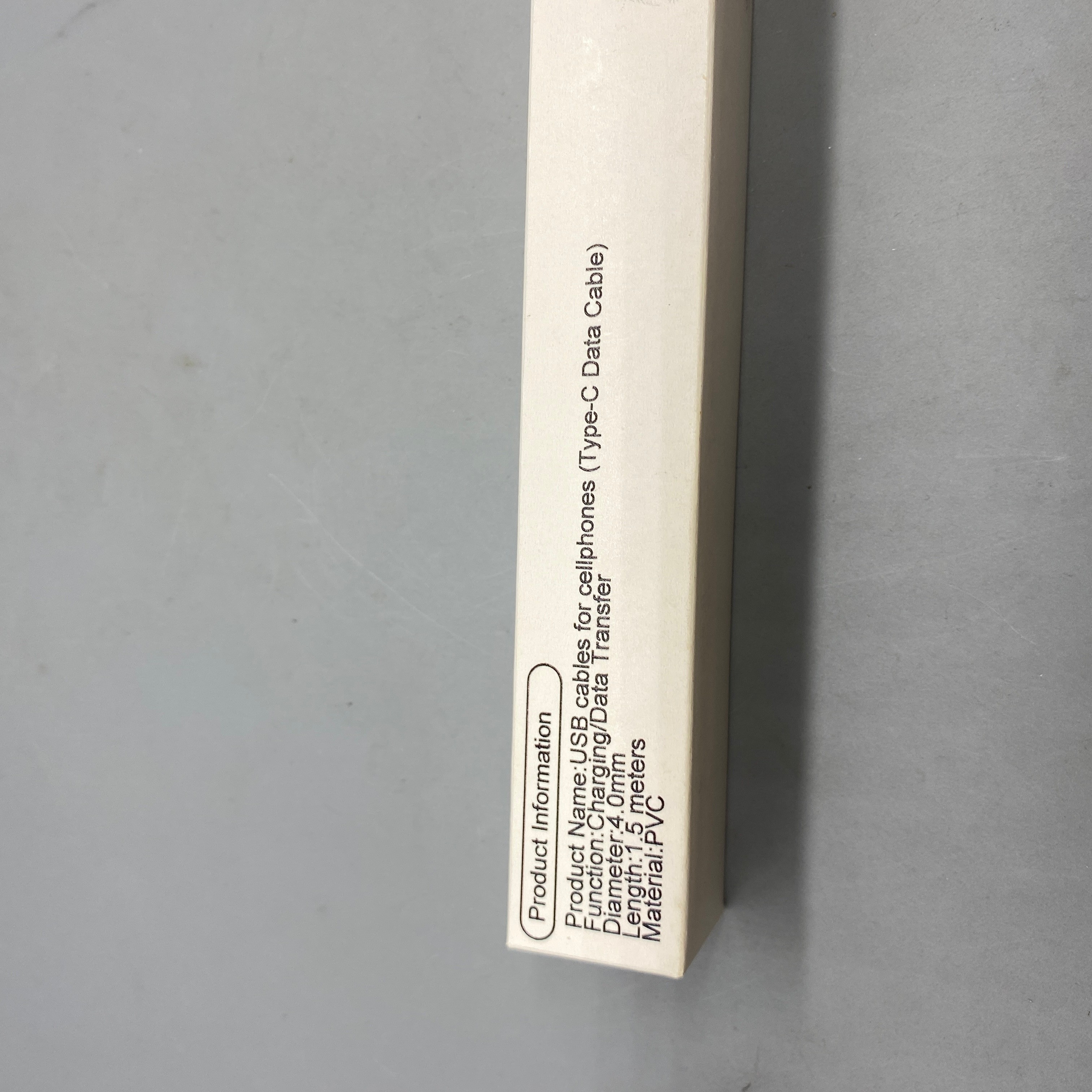 Xenlazar USB Cable for Cellphones, 1.5M, 4.0mm Diameter, PVC Material, Fast Charging & Data Transfer Cable