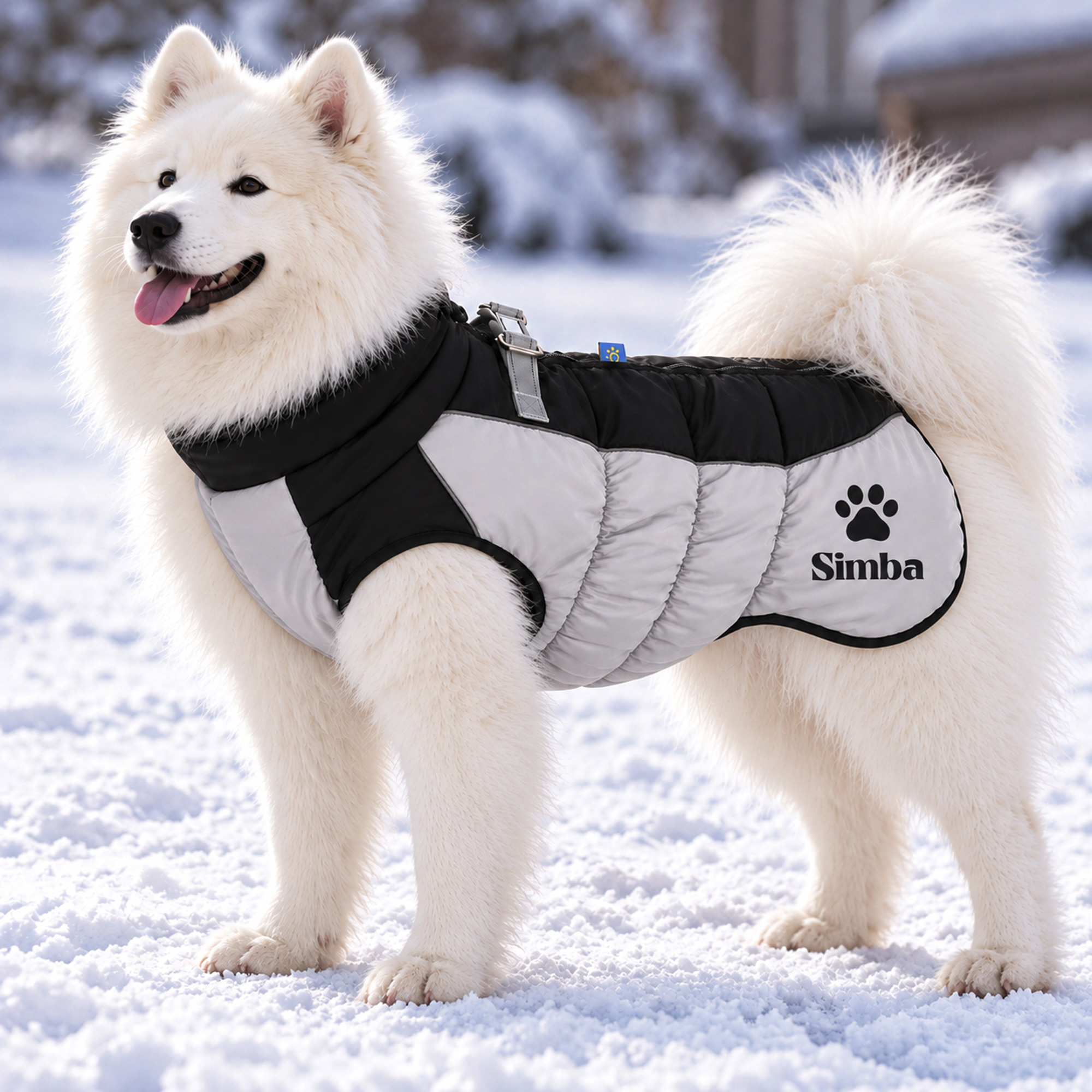 Personalized Custom Pet Name Large Size Winter Warm Puffer Vest 