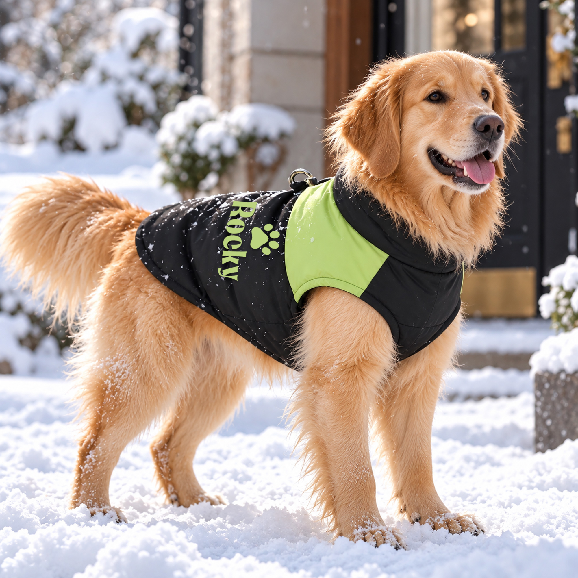 Personalized Pets Large Size Warm Puffer Vest