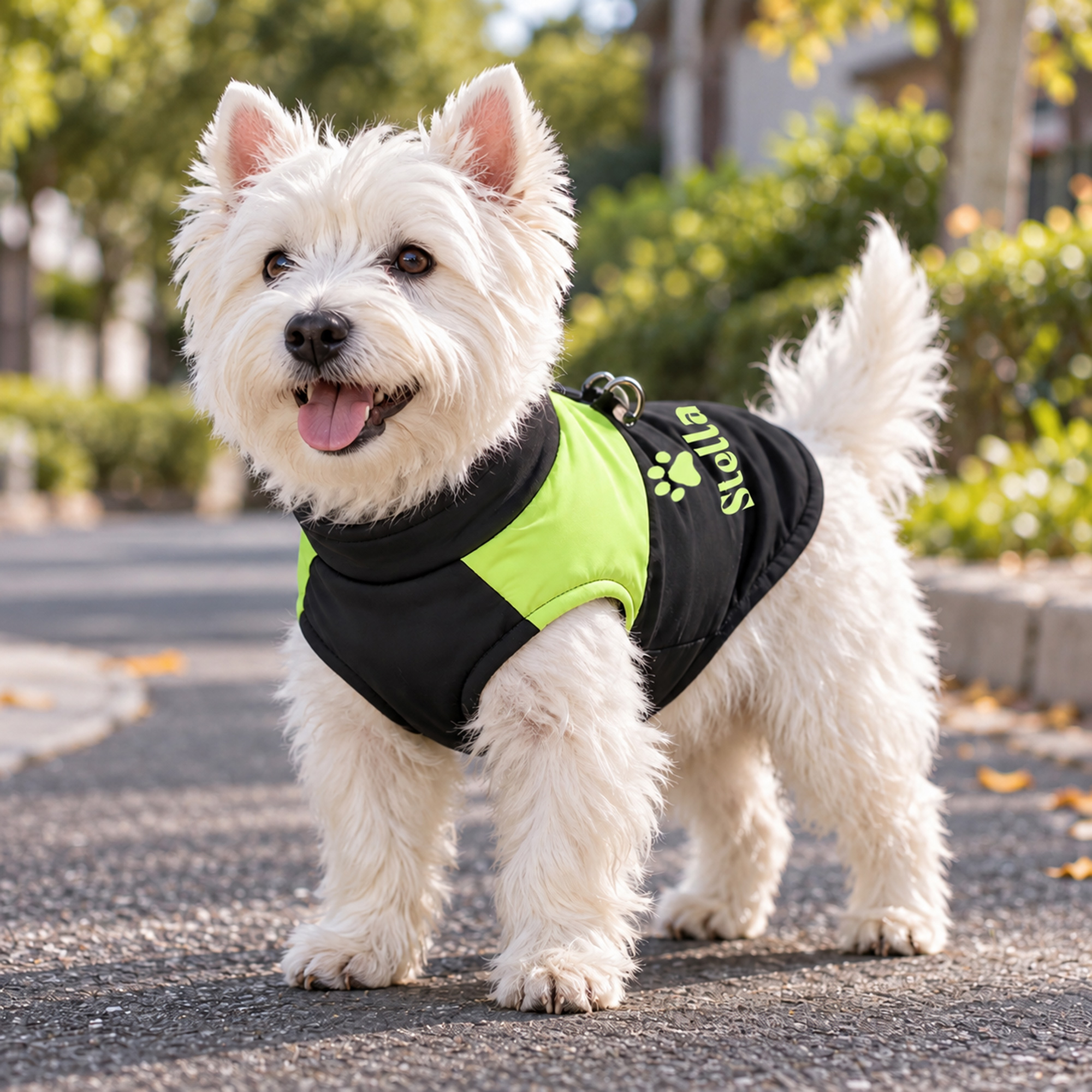 Personalized Pets Large Size Warm Puffer Vest