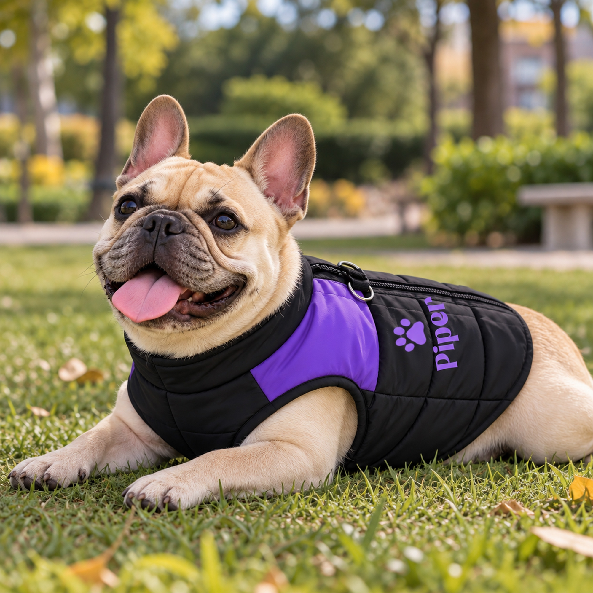 Personalized Pets Large Size Warm Puffer Vest