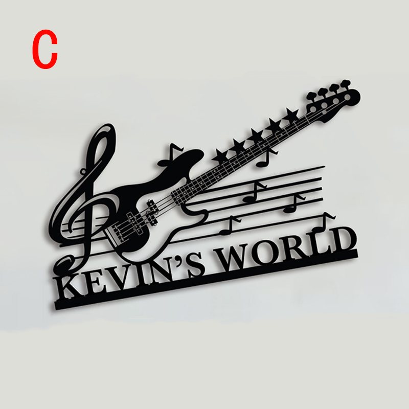 Personalized Guitar Home Decor Metal Sign