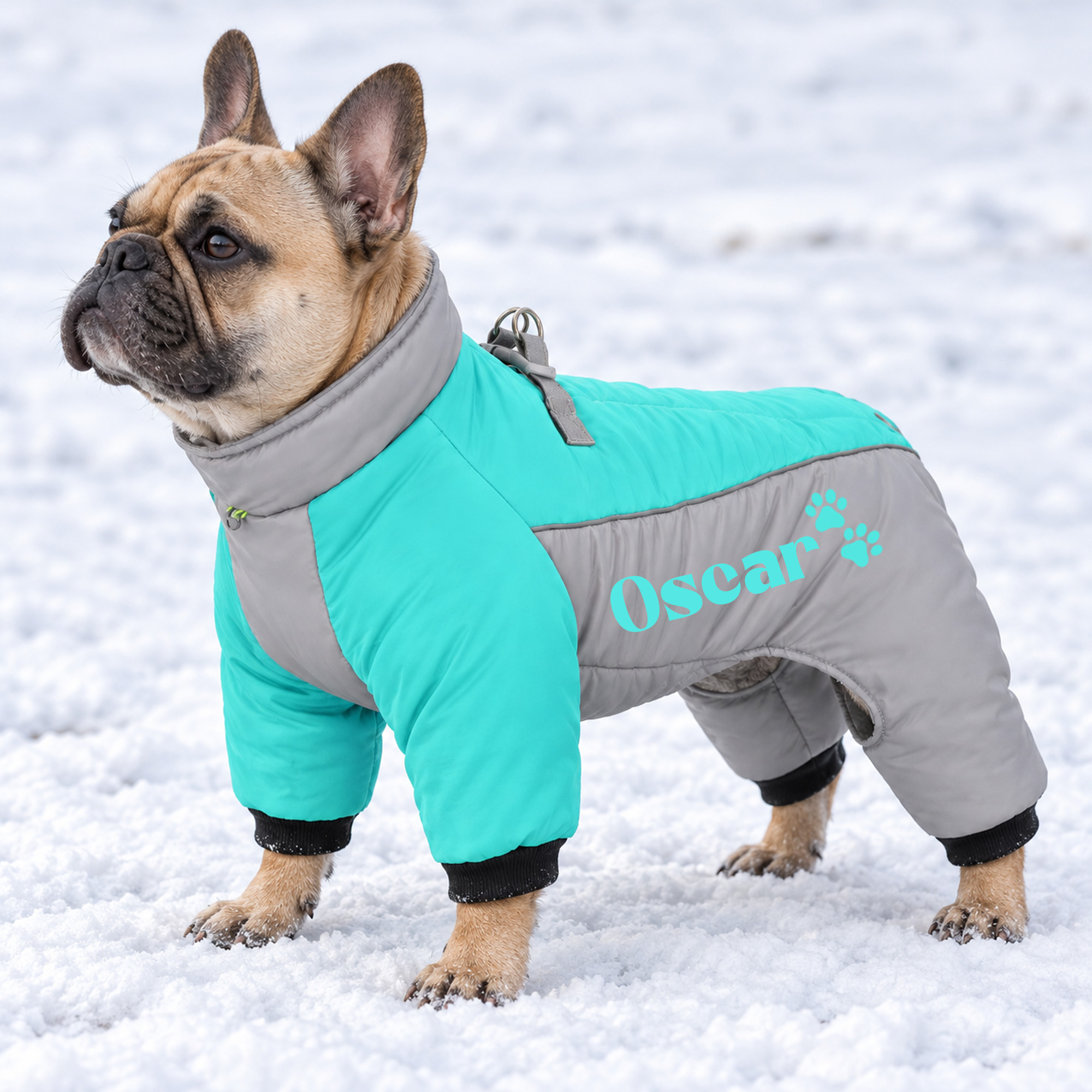 Personalized Winter Warm Windproof Pet Name Puffer Jacket