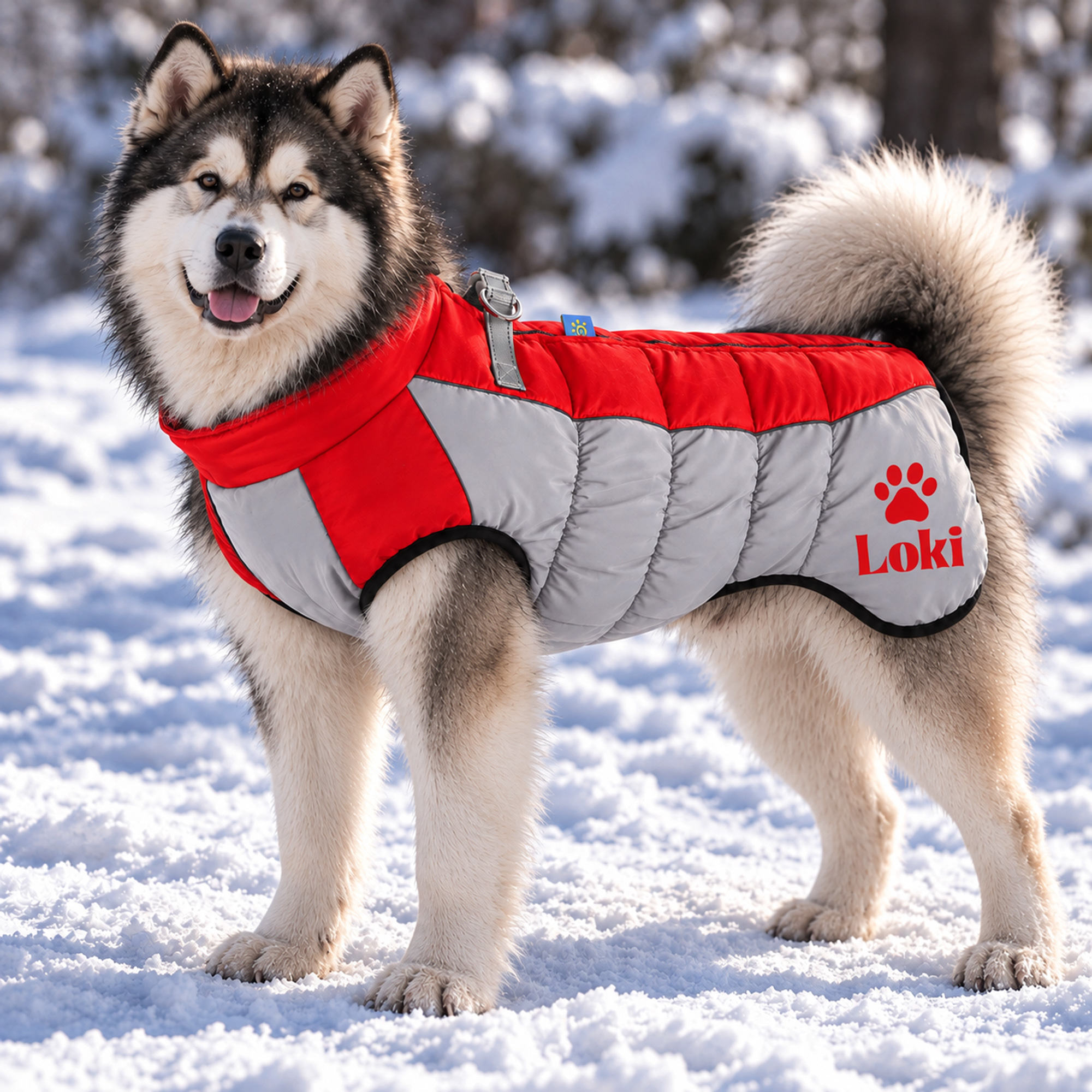 Personalized Custom Pet Name Large Size Winter Warm Puffer Vest 