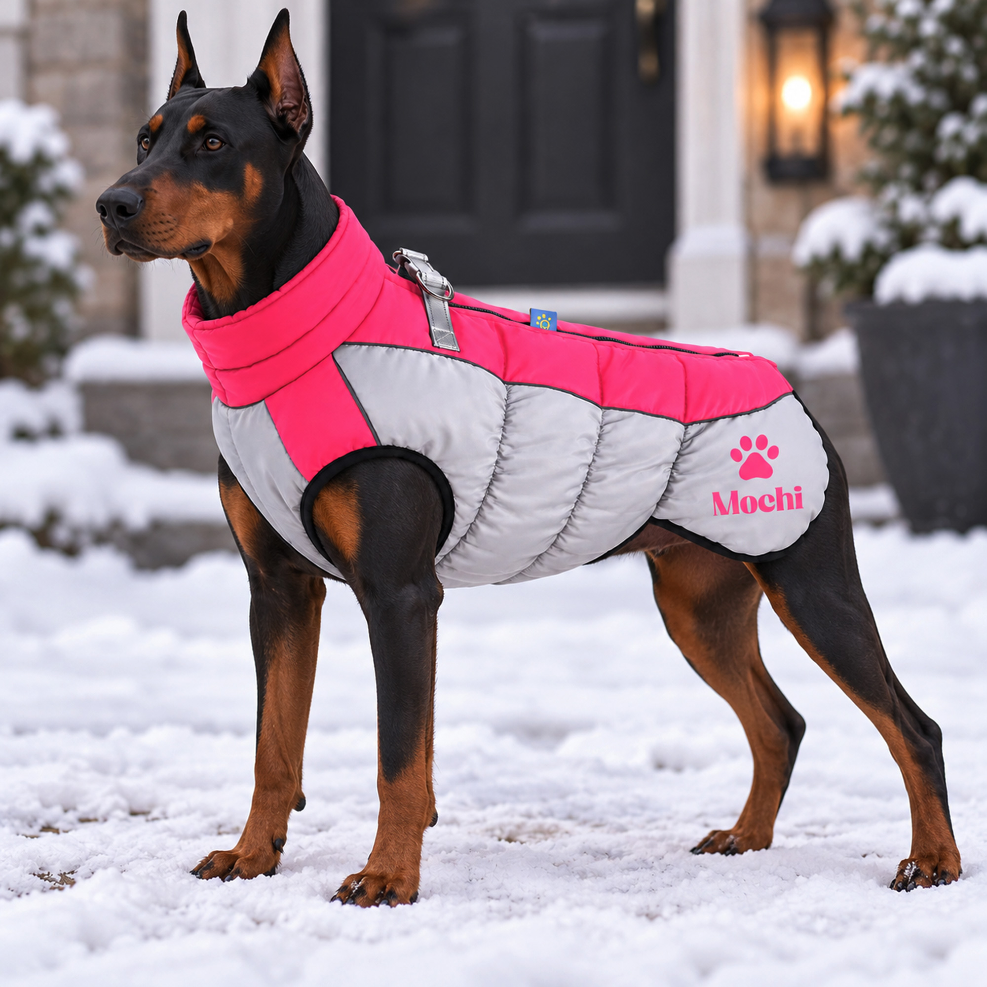 Personalized Custom Pet Name Large Size Winter Warm Puffer Vest 