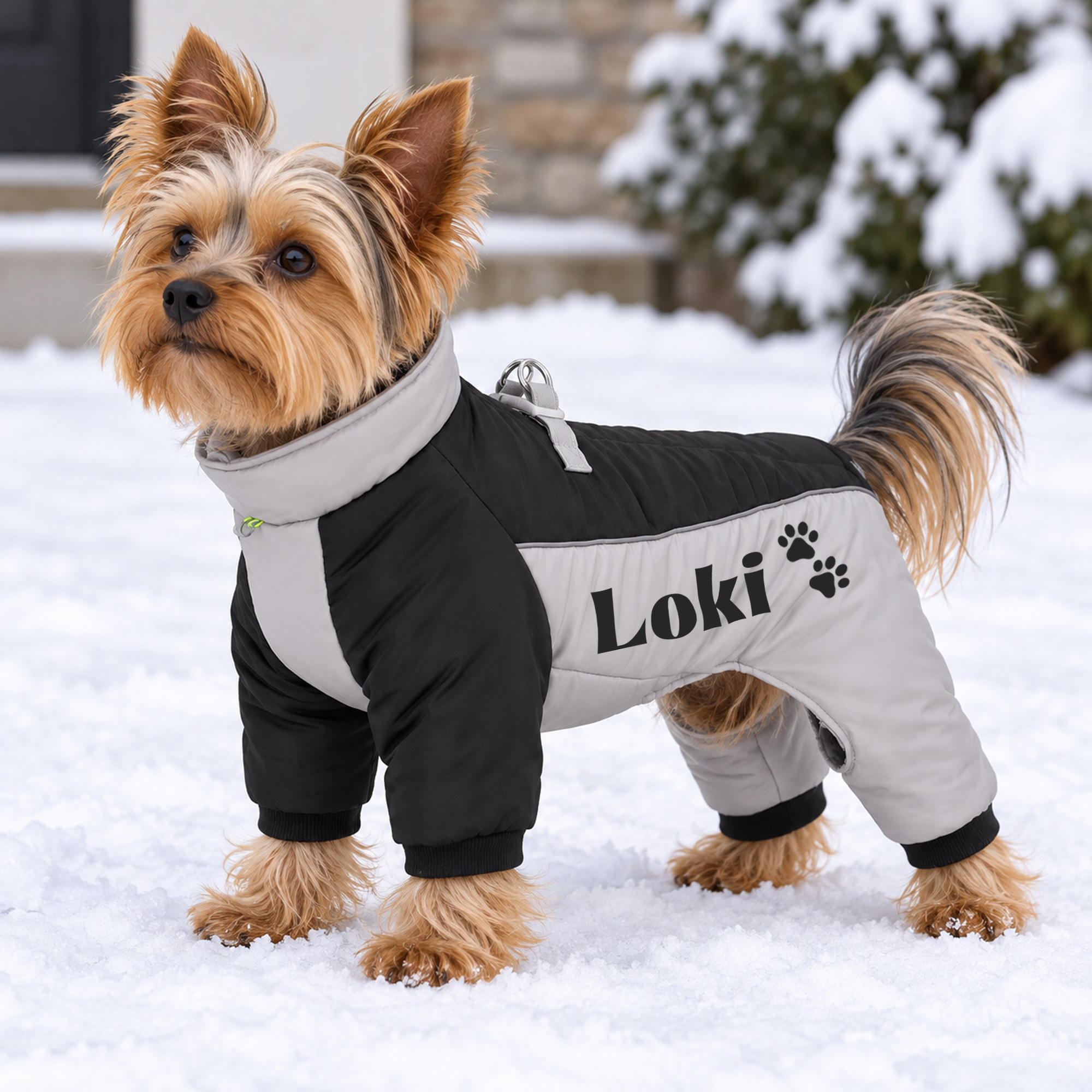 Personalized Winter Warm Windproof Pet Name Puffer Jacket