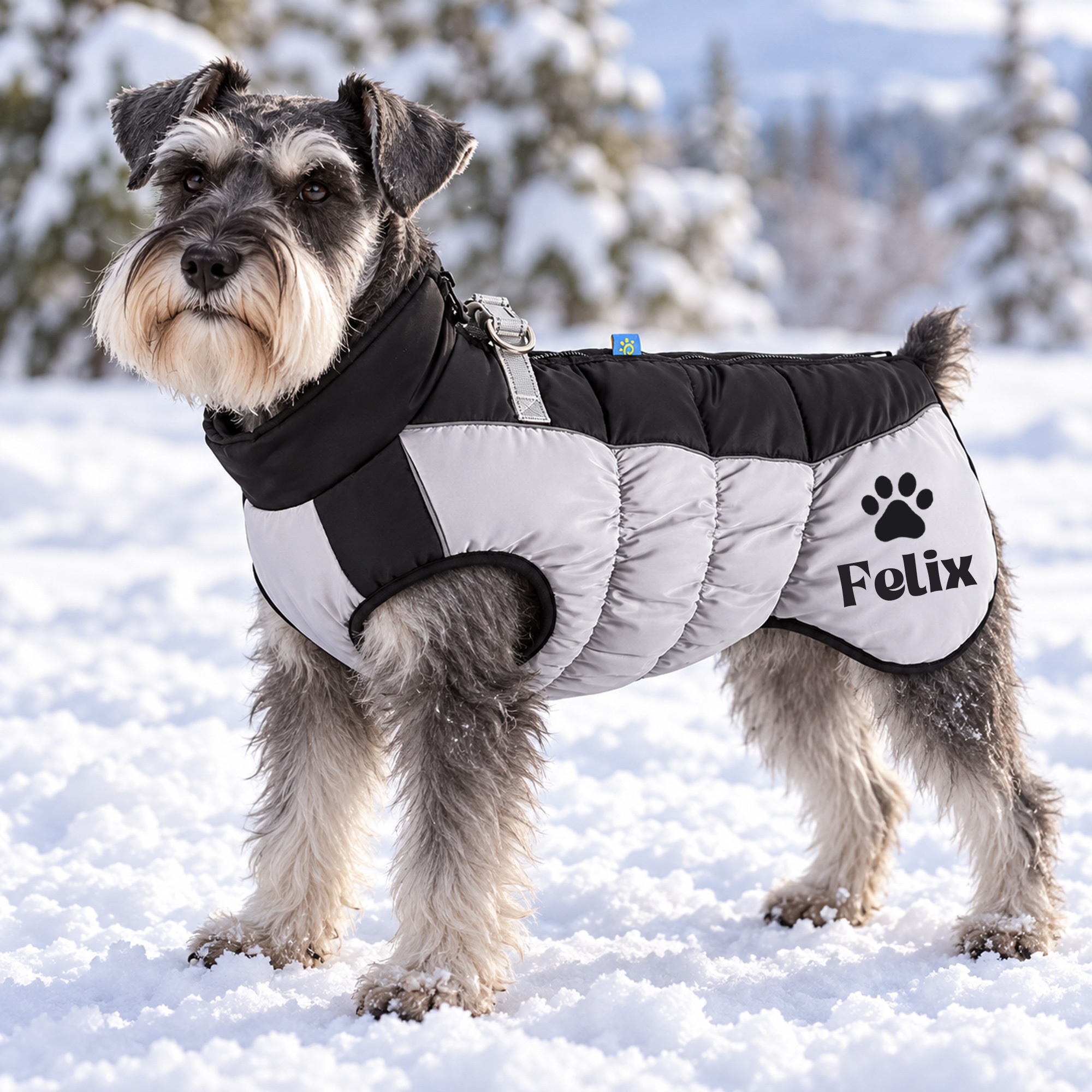 Personalized Custom Pet Name Large Size Winter Warm Puffer Vest 