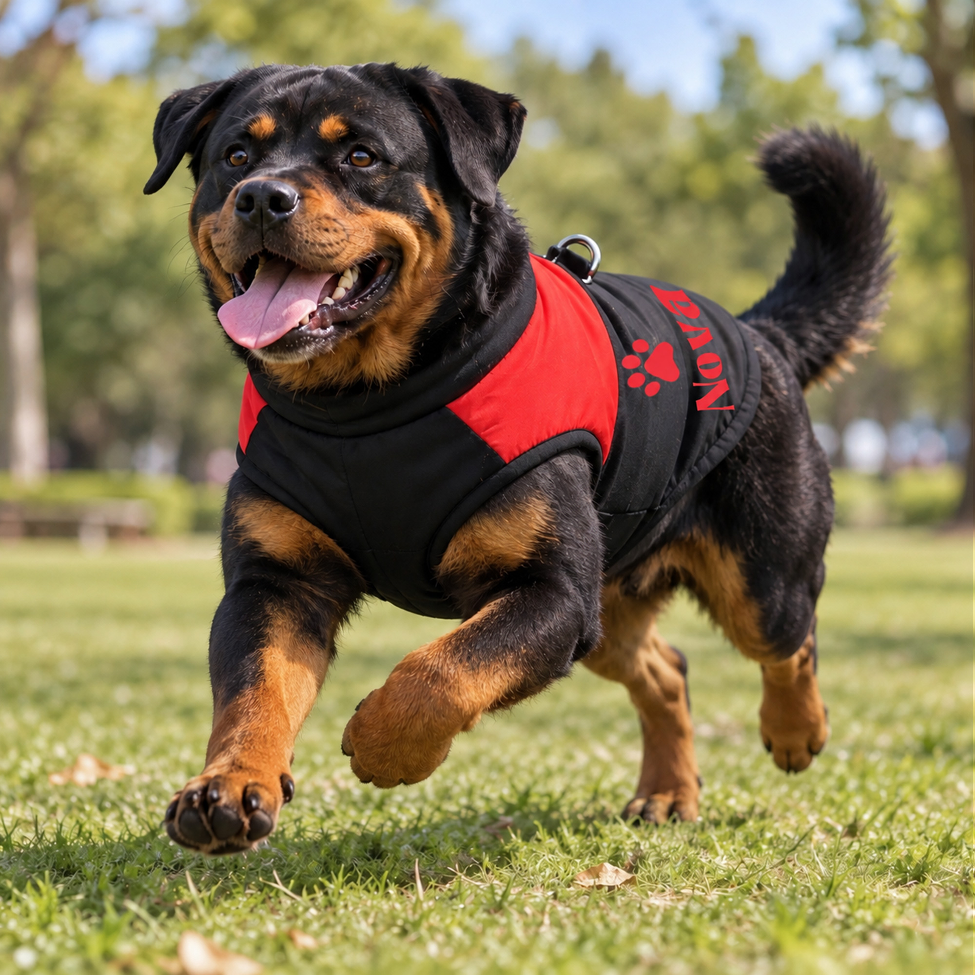 Personalized Pets Large Size Warm Puffer Vest