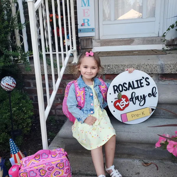 Personalized First/100th/Last Day of School Interchangeable Back to School Sign Prop For Kids Gift Ideas