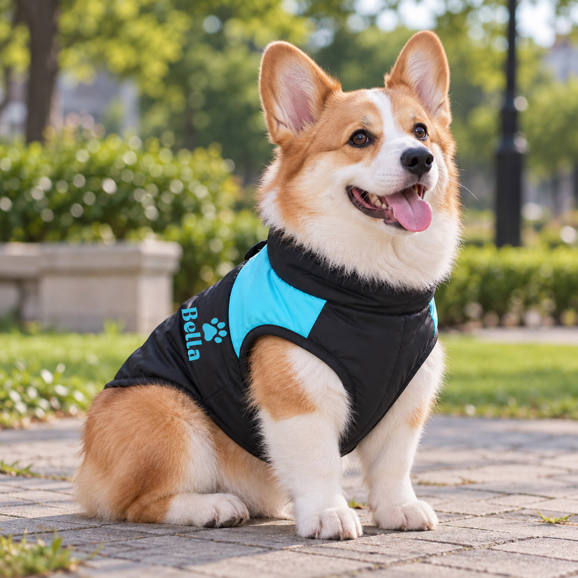 Personalized Pets Large Size Warm Puffer Vest