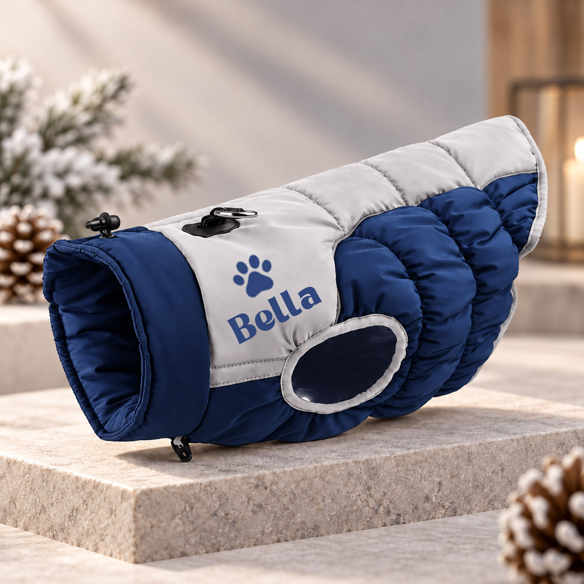 Personalized Custom Pet Name Large Size Winter Warm Puffer Vest 
