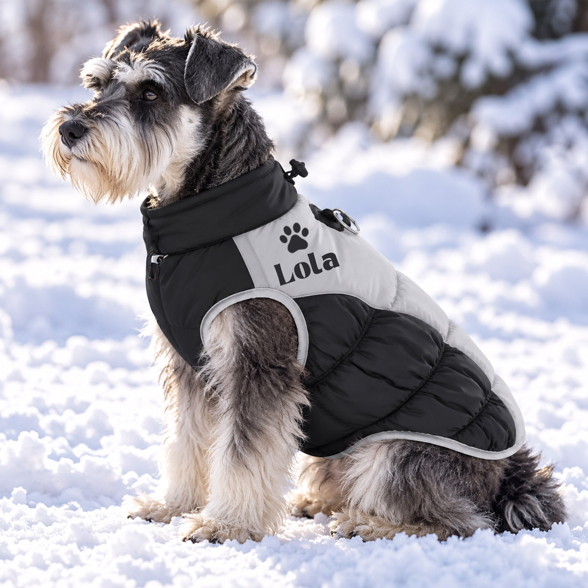 Personalized Custom Pet Name Large Size Winter Warm Puffer Vest 