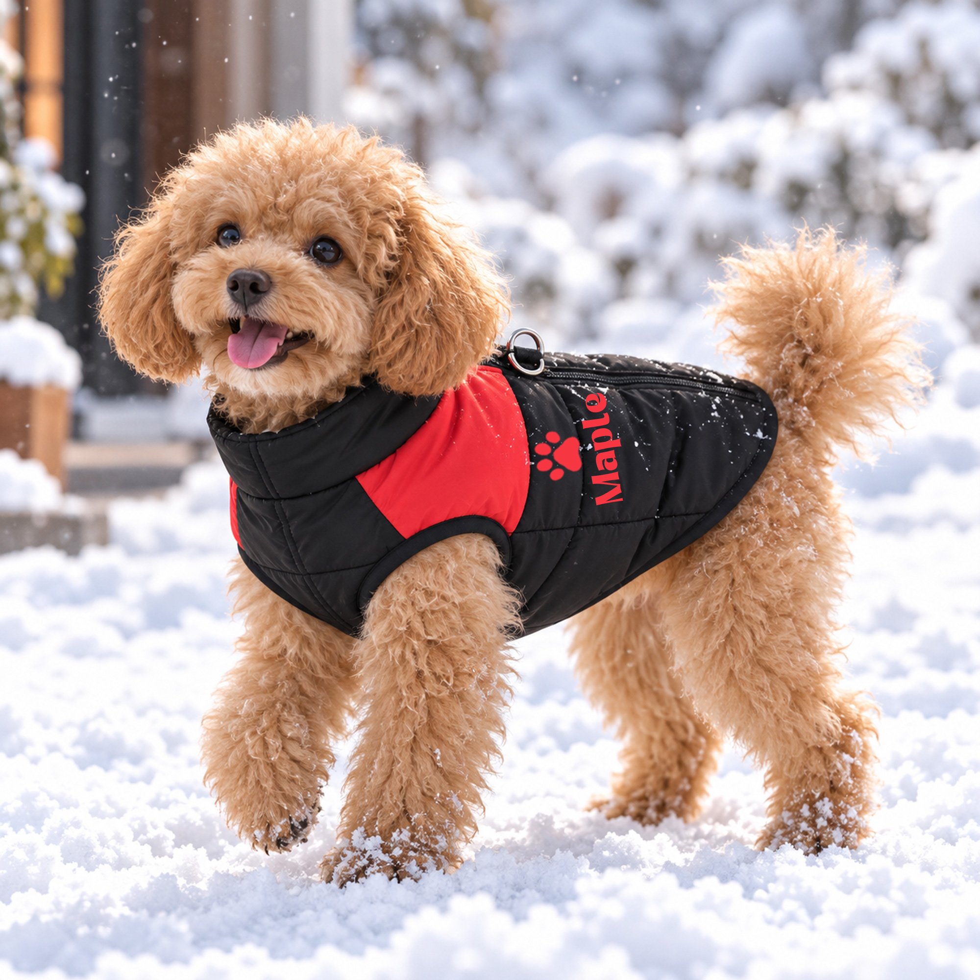Personalized Pets Large Size Warm Puffer Vest
