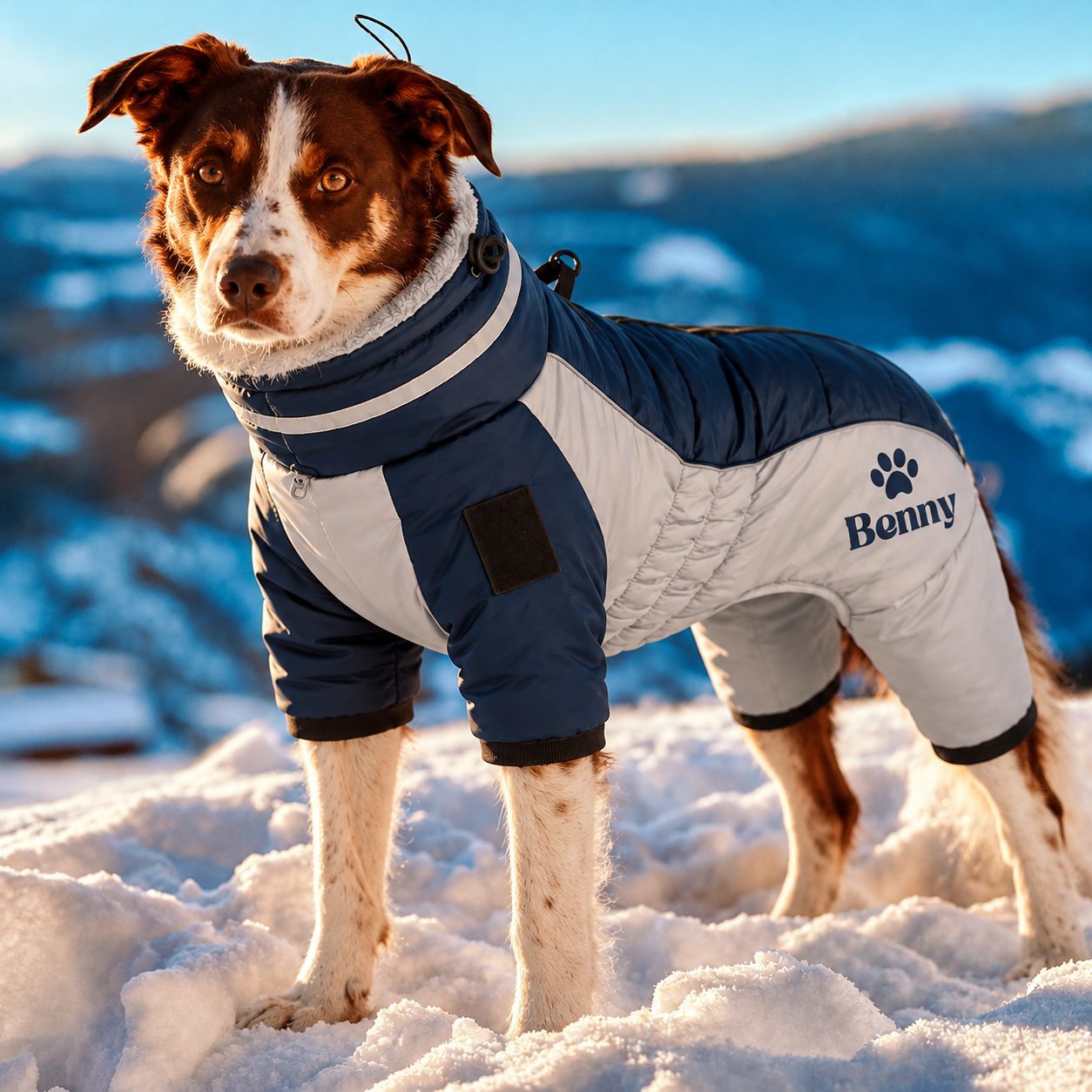Personalized Pet Large Size Winter Warm Windproof Puffer Jacket