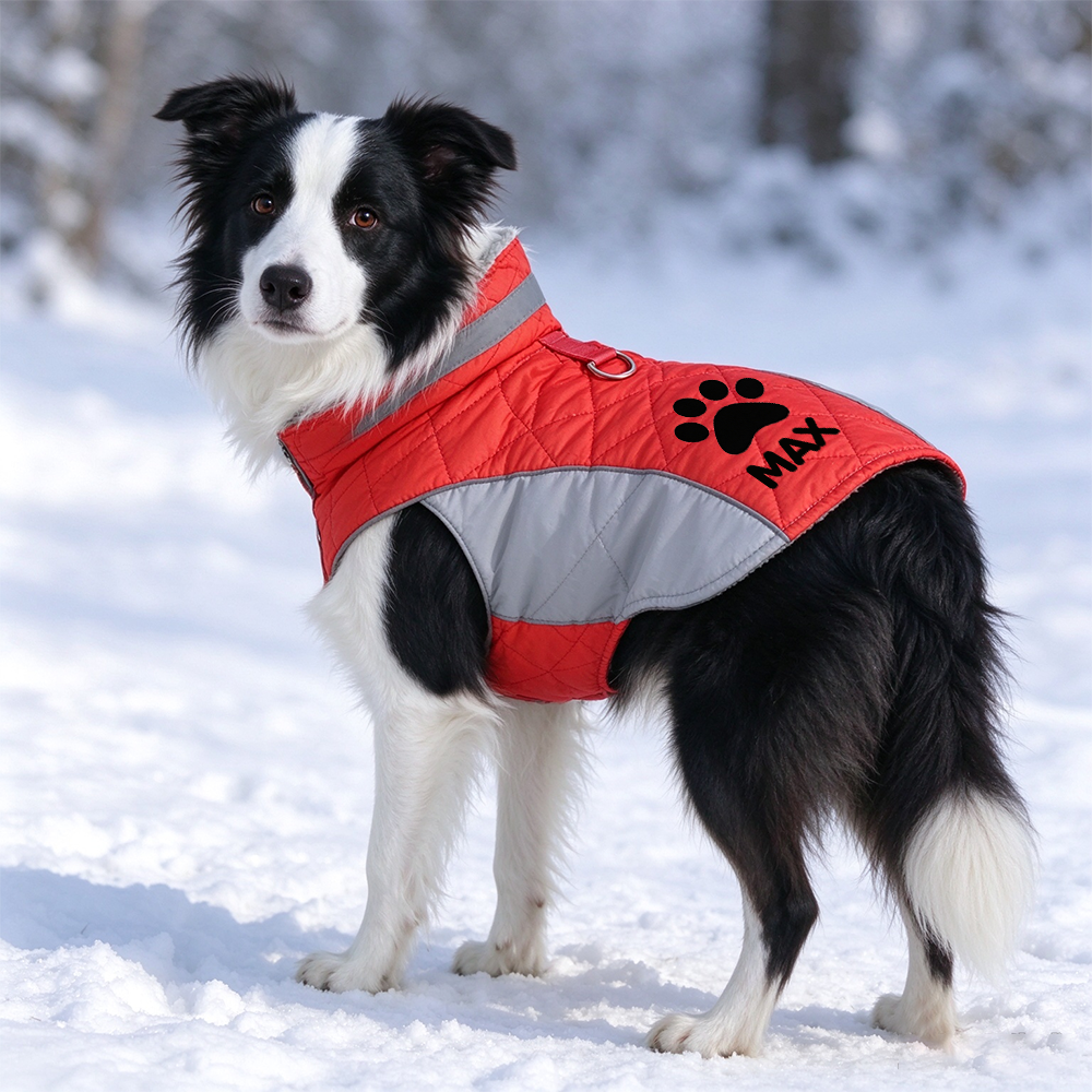 Coat-Personalized Custom Pet Name Winter Warm Coat