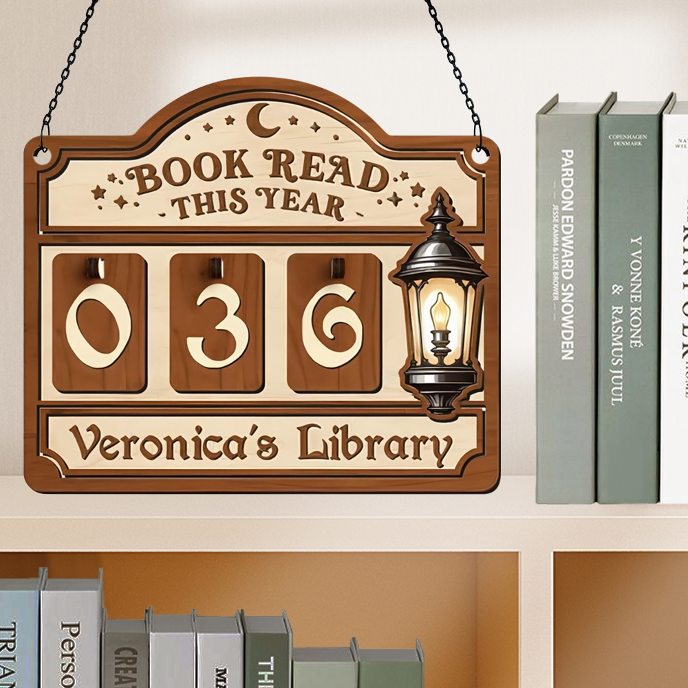 Custom Books Read This Year Counter Book Lovers Gift