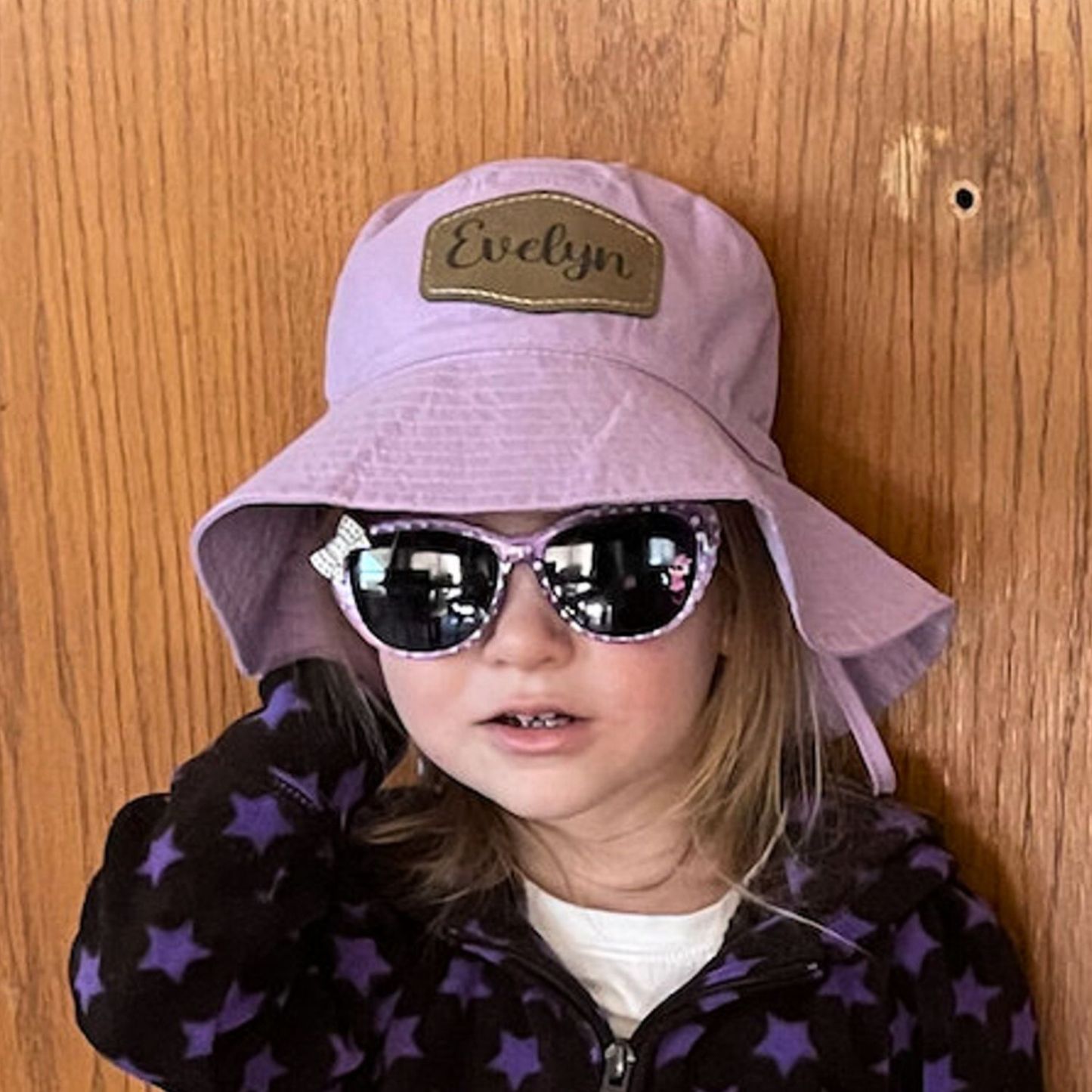 Personalized Leather Patch Bucket Hat for Comfort & Unique | CWBeach4301