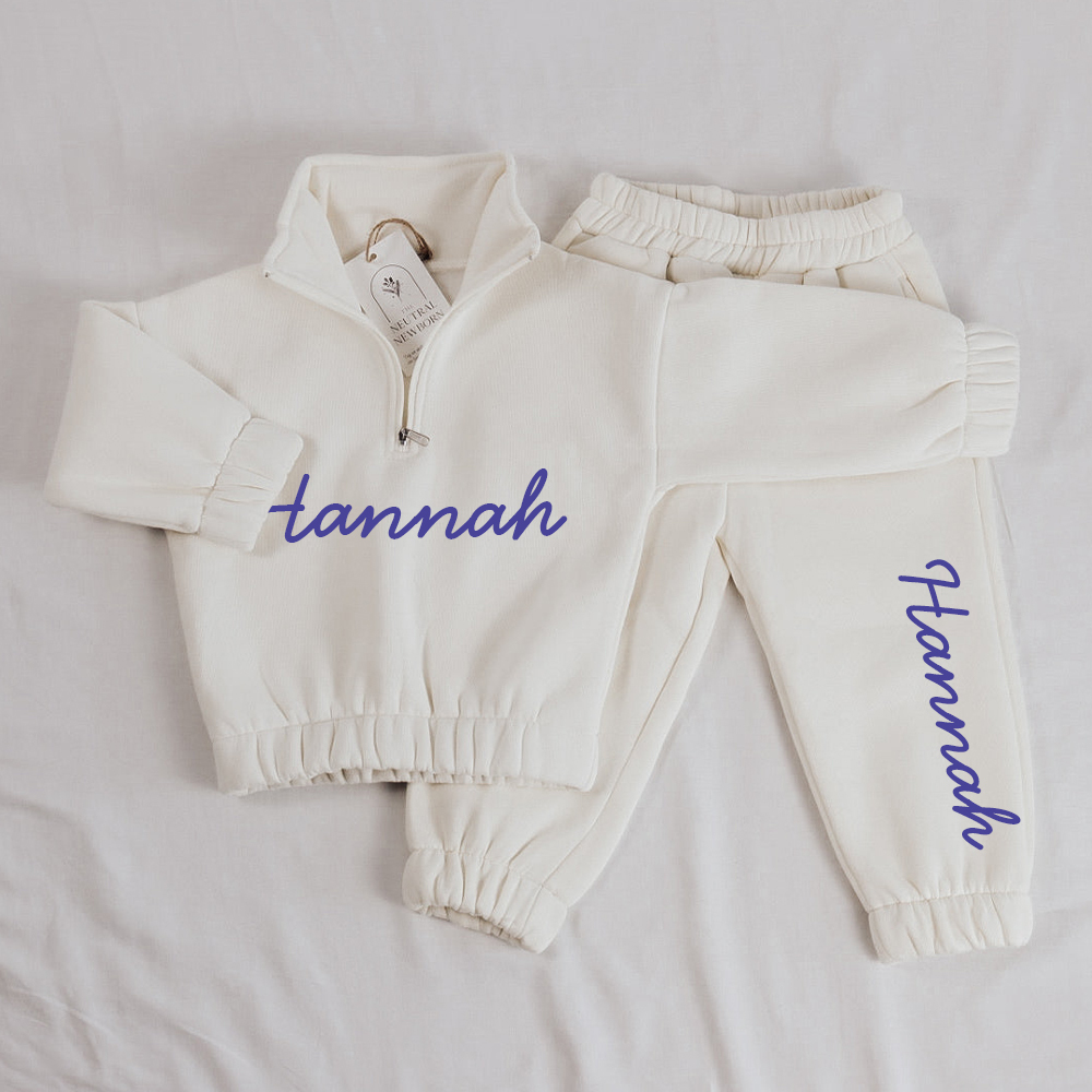 Personalized 1/4 Zip Ultra Soft Lounge Set