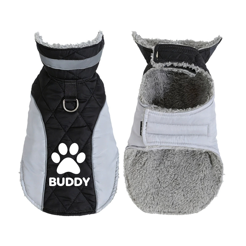 Coat-Personalized Custom Pet Name Winter Warm Coat