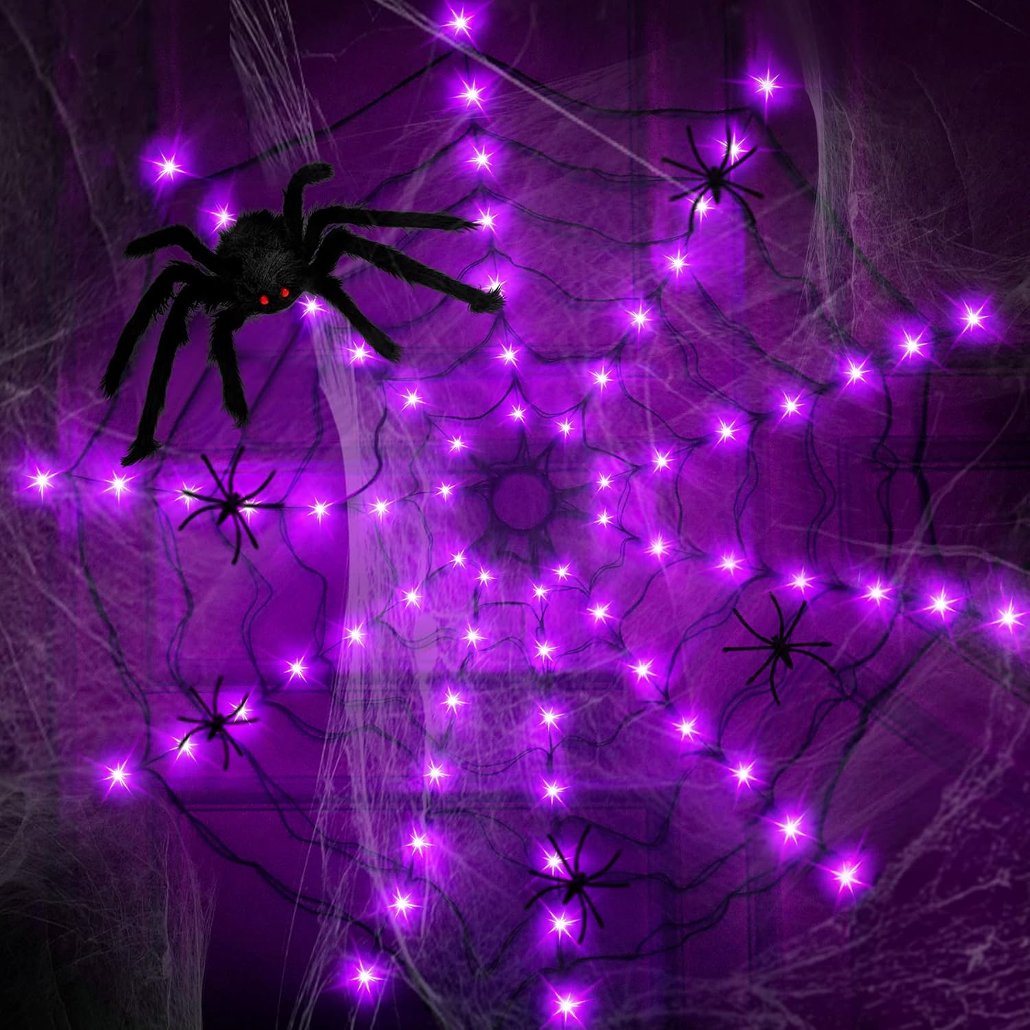  Halloween Outdoor Decorations Hairy Spider