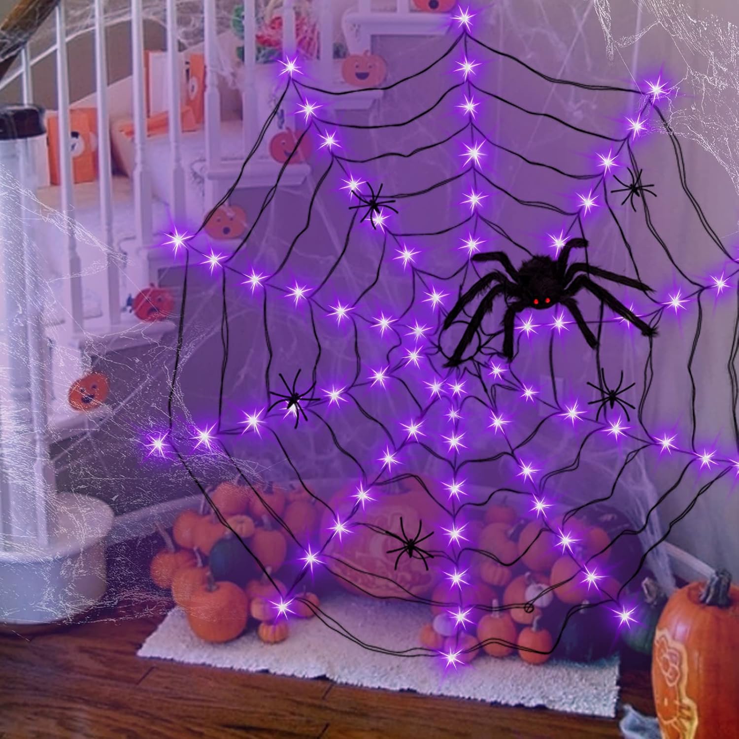  Halloween Outdoor Decorations Hairy Spider