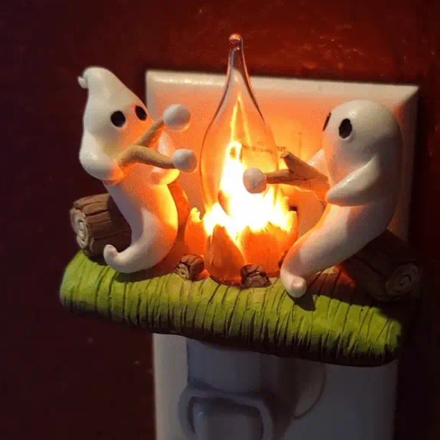 2024 Ghost Campfire Flickering Nightlight