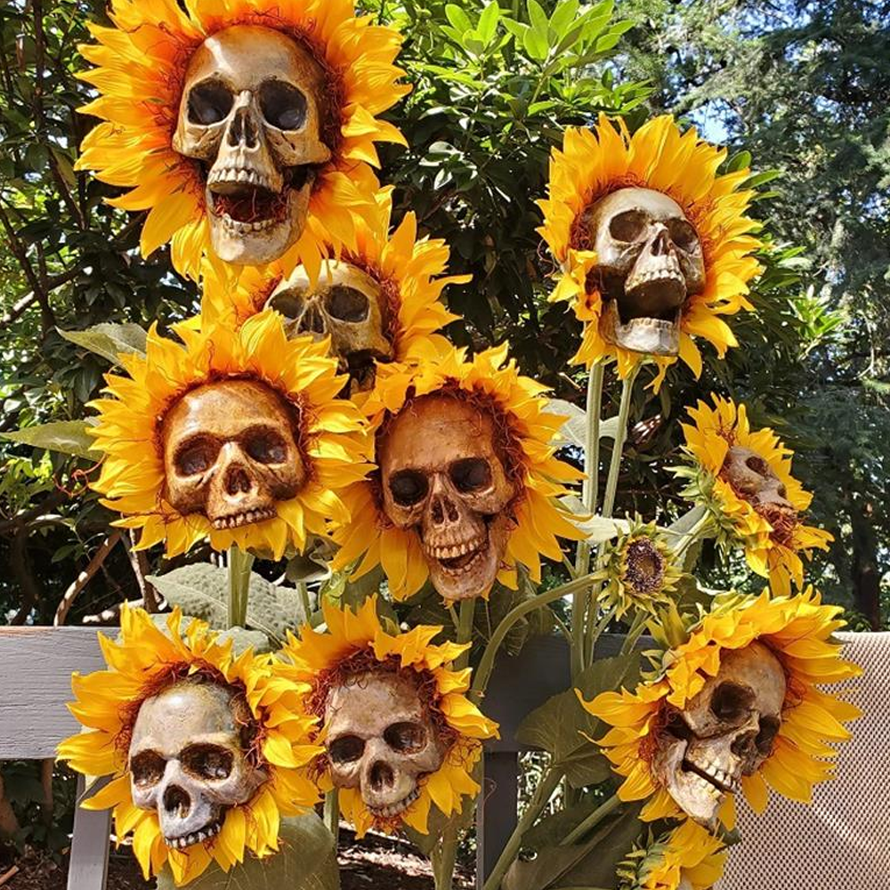 Sunflower Skull
