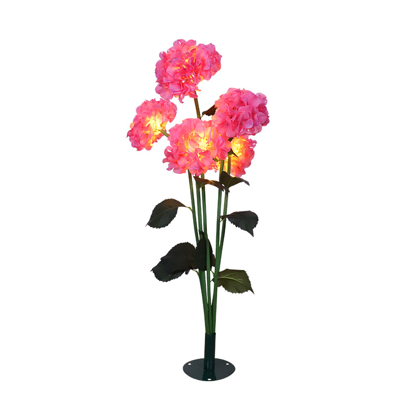 防水太阳能 LED 绣球花灯