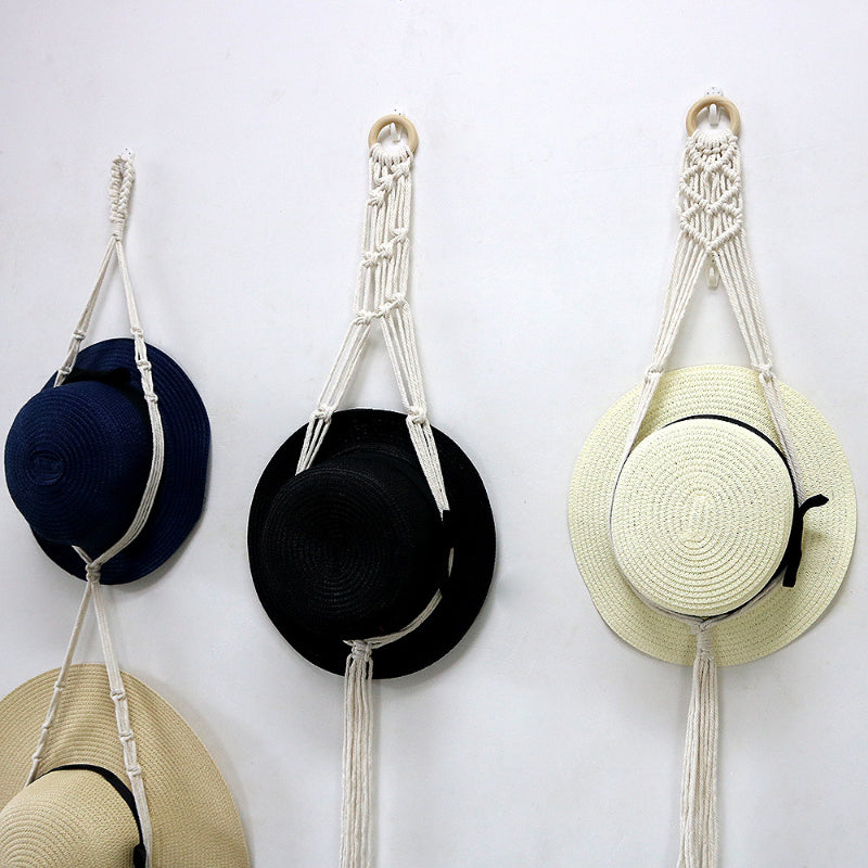 ☀Handmade Linen Decorative Boho Hat Rack For Wall Hanging🌈