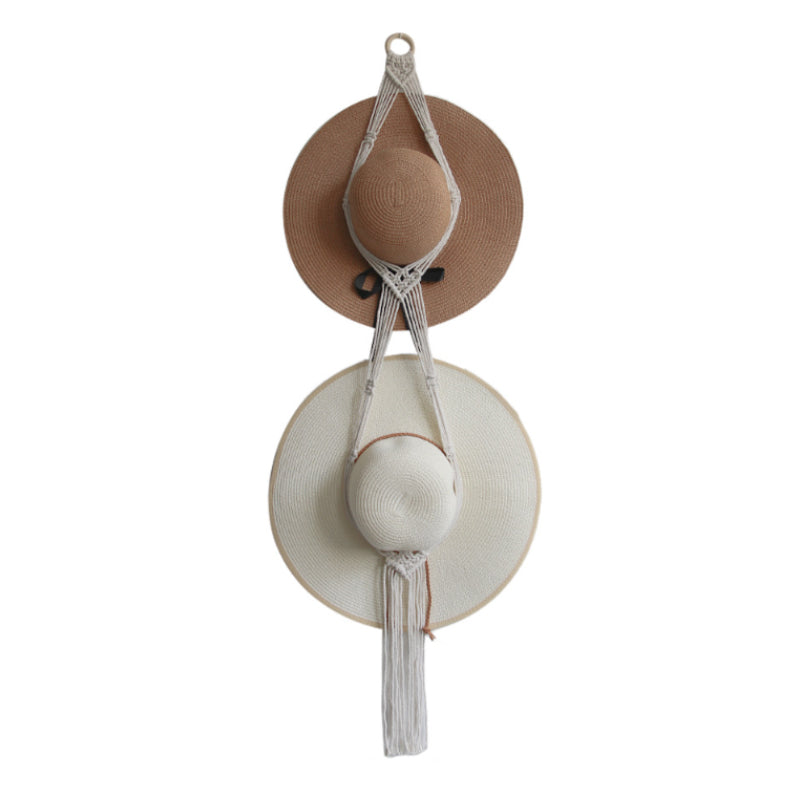 ☀Handmade Linen Decorative Boho Hat Rack For Wall Hanging🌈