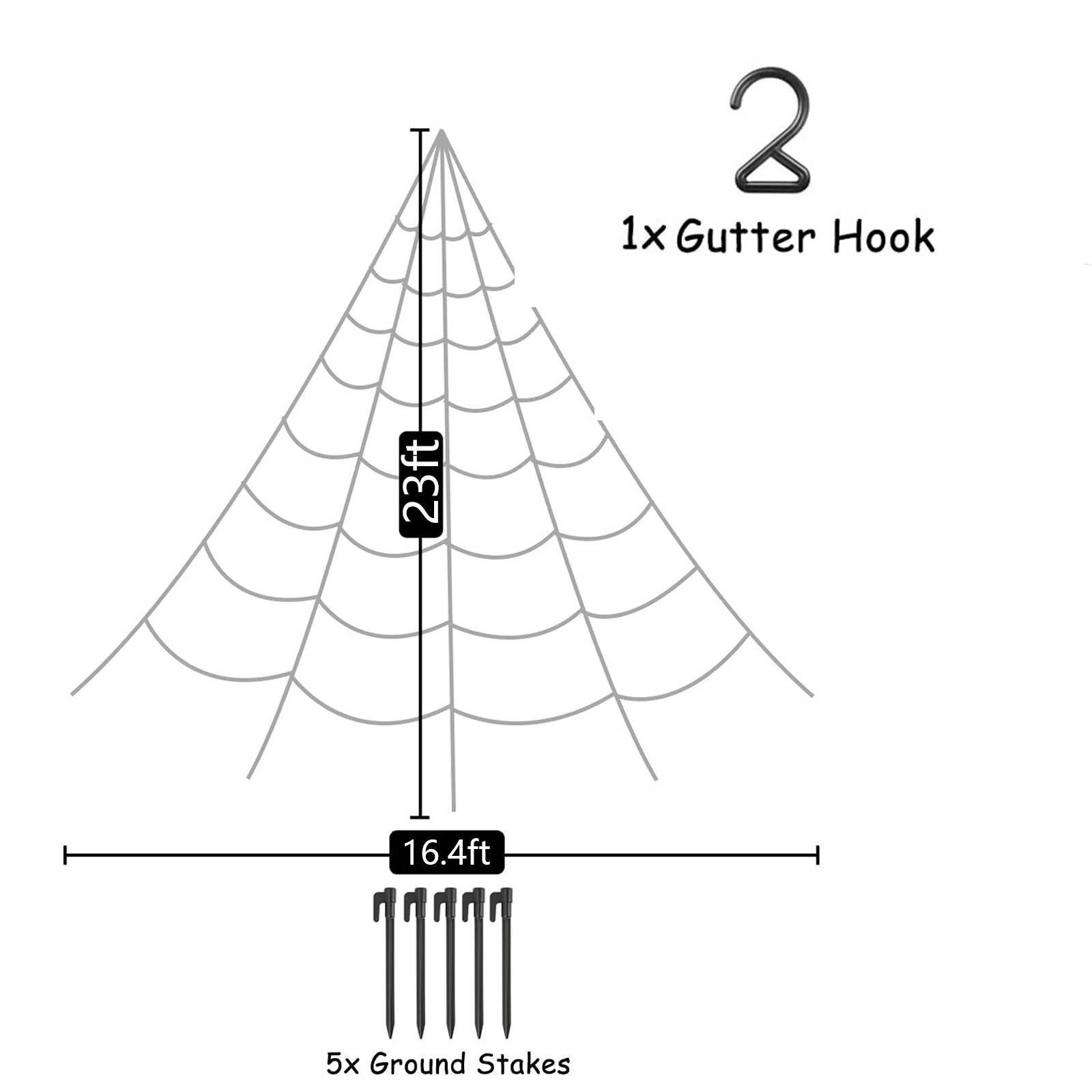  Halloween Outdoor Decorations Hairy Spider