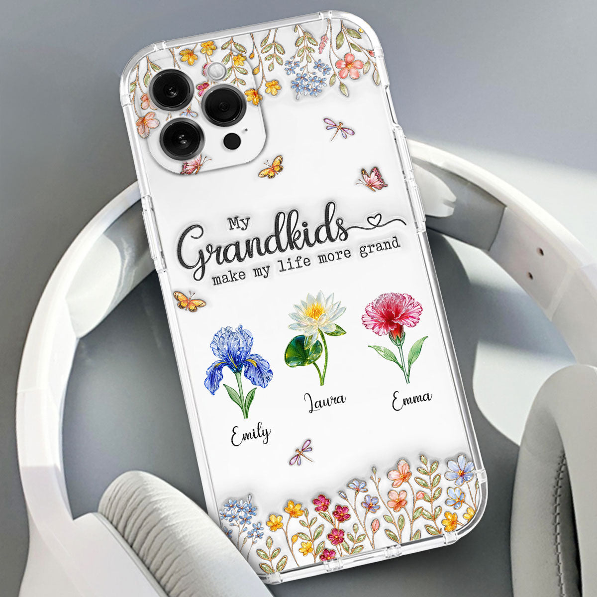 Make Life More Grand With Lovely Kids - Personalized Custom 3D Inflated Effect Phone Case