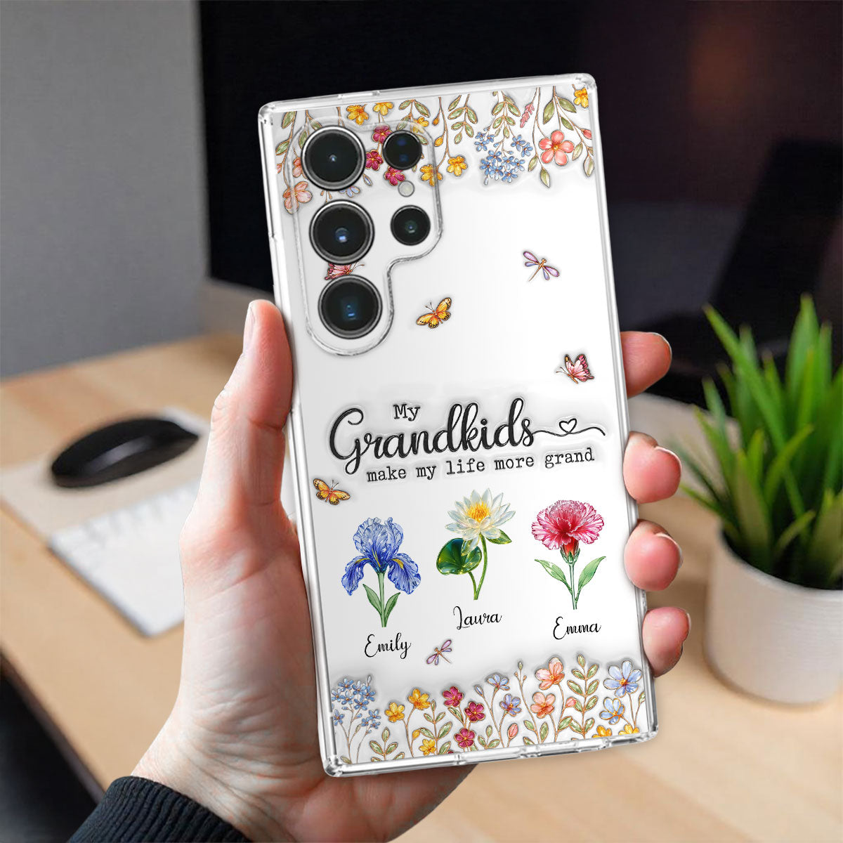 Make Life More Grand With Lovely Kids - Personalized Custom 3D Inflated Effect Phone Case