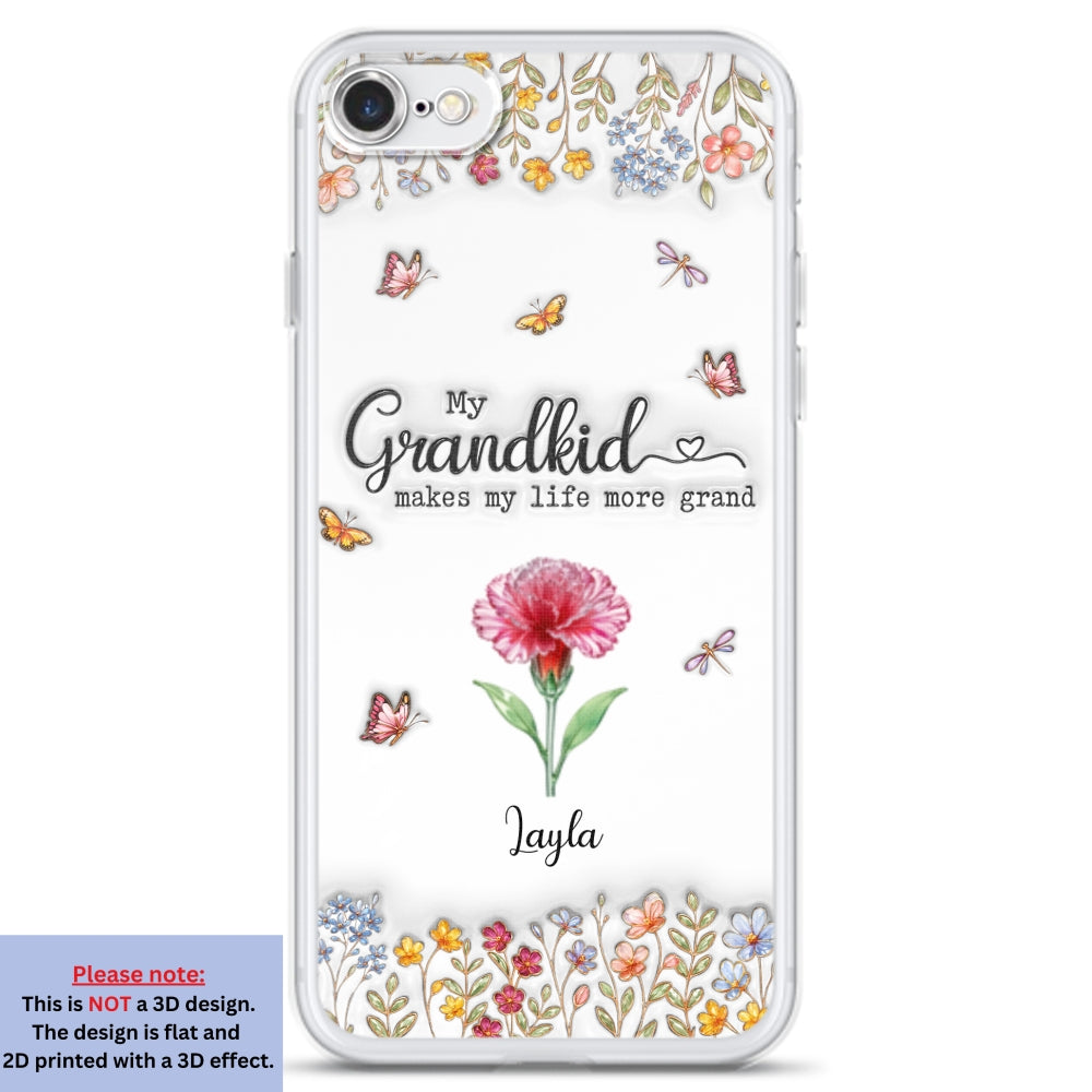 Make Life More Grand With Lovely Kids - Personalized Custom 3D Inflated Effect Phone Case