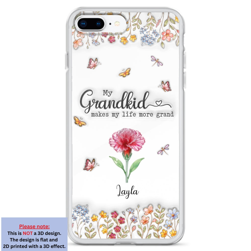 Make Life More Grand With Lovely Kids - Personalized Custom 3D Inflated Effect Phone Case