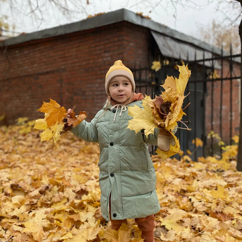 Personalized Kids Winter Thicken Warm Embroidered Long Jackets| Cloth199