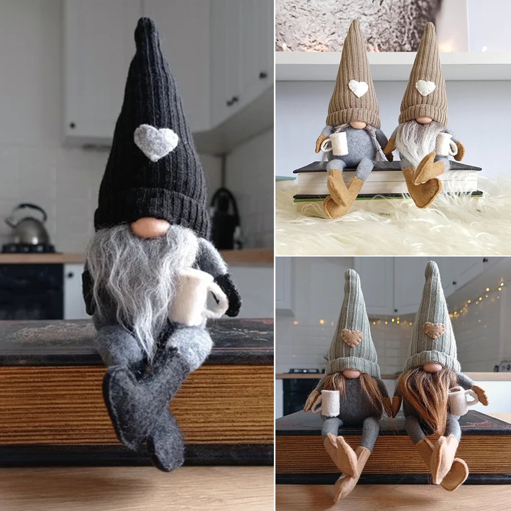 Coffee Bar Decor Gnome -- Tiered Tray Gnome