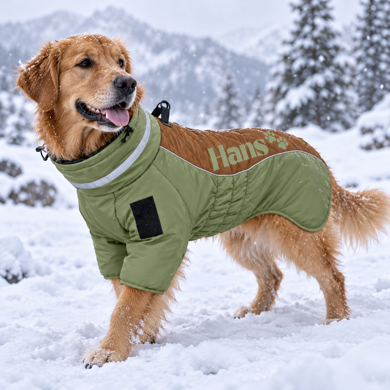 Big-Personalized Large Size Dog Winter Warm Windproof Padded Jacket