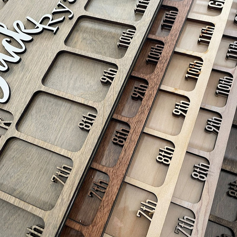 Pre K to Graduation School Picture Frame | Grade School Photo Frame