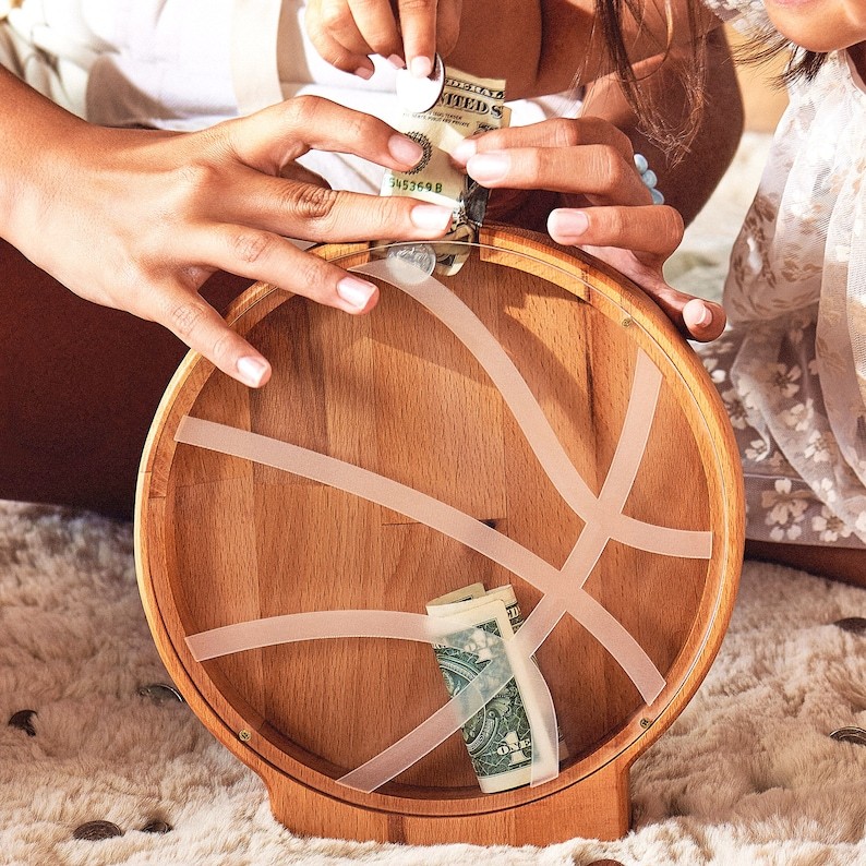 Wood Tractor Piggy Bank Christmas/Birthday Gift