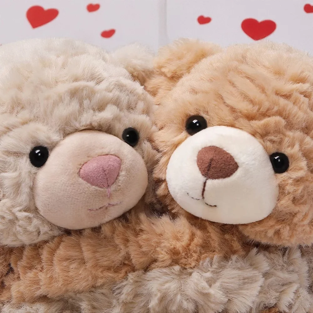 (Set of 2) Personalized Lavender Scented Doll with Name, Custom Hugging Bear/Puppy Plush Toy, Valentine's Day/Anniversary Gift for Couple/Lover/Friend