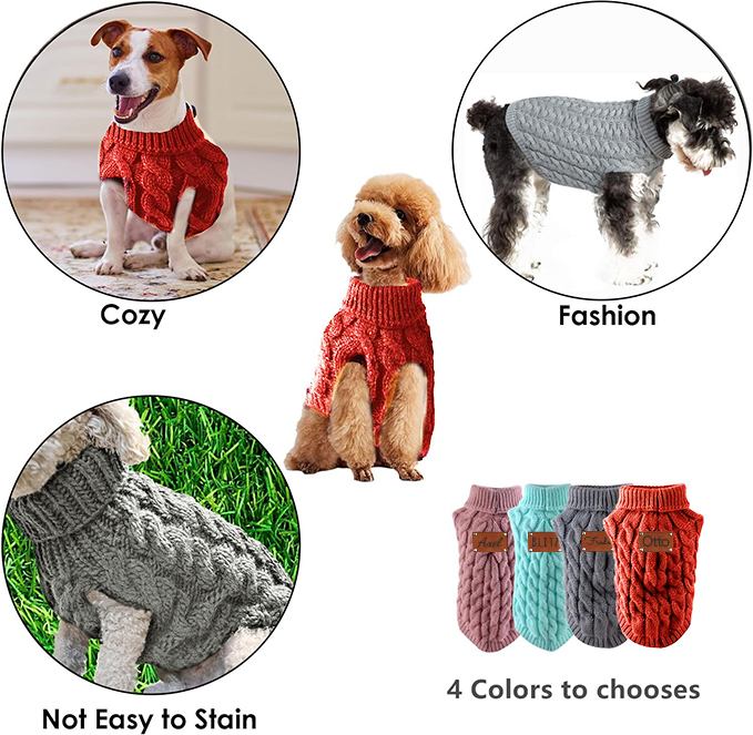 Personalized Name Winter Pet Sweater Vest | KKPet59